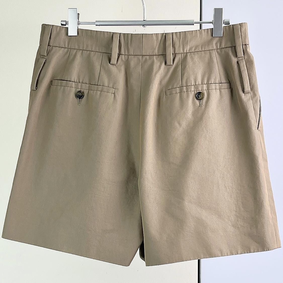 Prada Prada Leather Trim Cotton Shorts Size 38 Size 26" / US 2 / IT 38 - 2 Thumbnail