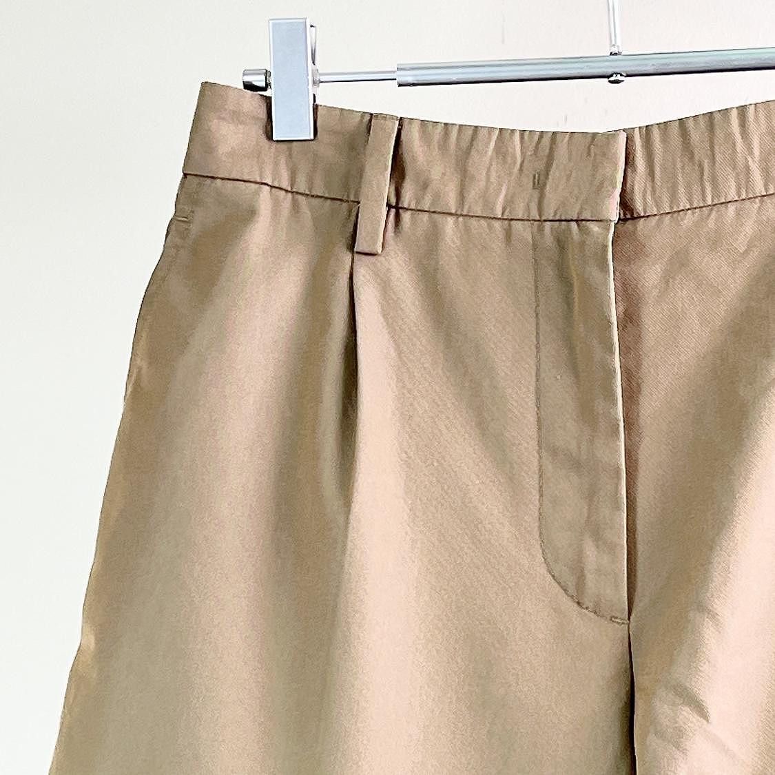 Prada Prada Leather Trim Cotton Shorts Size 38 Size 26" / US 2 / IT 38 - 5 Thumbnail