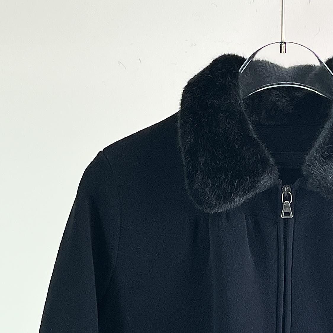 Prada Prada Faux Fur Collar Zip-Up Jacket Size S Size S / US 4 / IT 40 - 5 Thumbnail