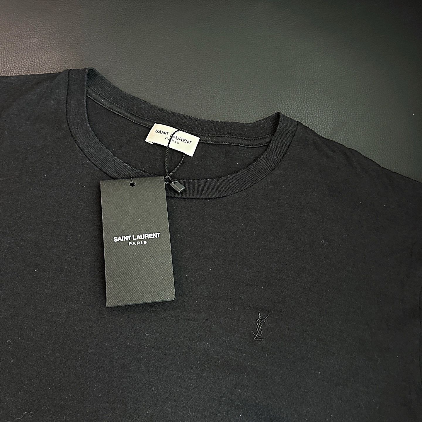 Saint Laurent Paris Saint Laurent Embroidered Logo T-Shirt Size XL Size US XL / EU 56 / 4 - 5 Thumbnail