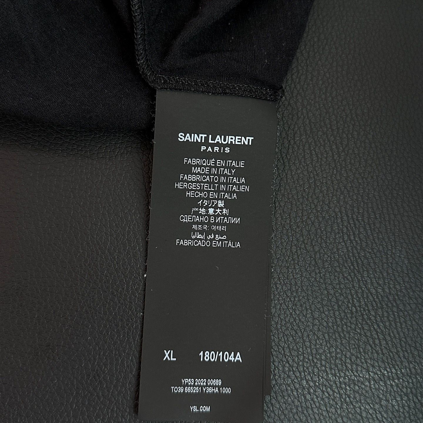 Saint Laurent Paris Saint Laurent Embroidered Logo T-Shirt Size XL Size US XL / EU 56 / 4 - 4 Thumbnail