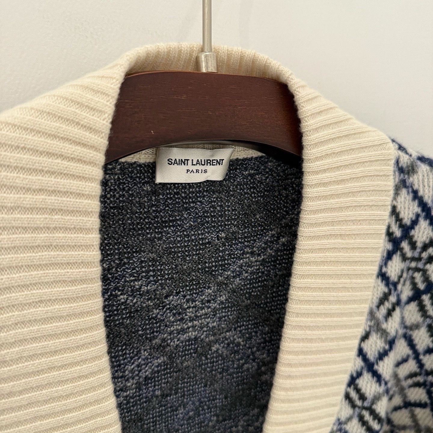 Saint Laurent Paris Saint Laurent Geometric Cardigan Size XL Size XL / US 12-14 / IT 48-50 - 3 Thumbnail