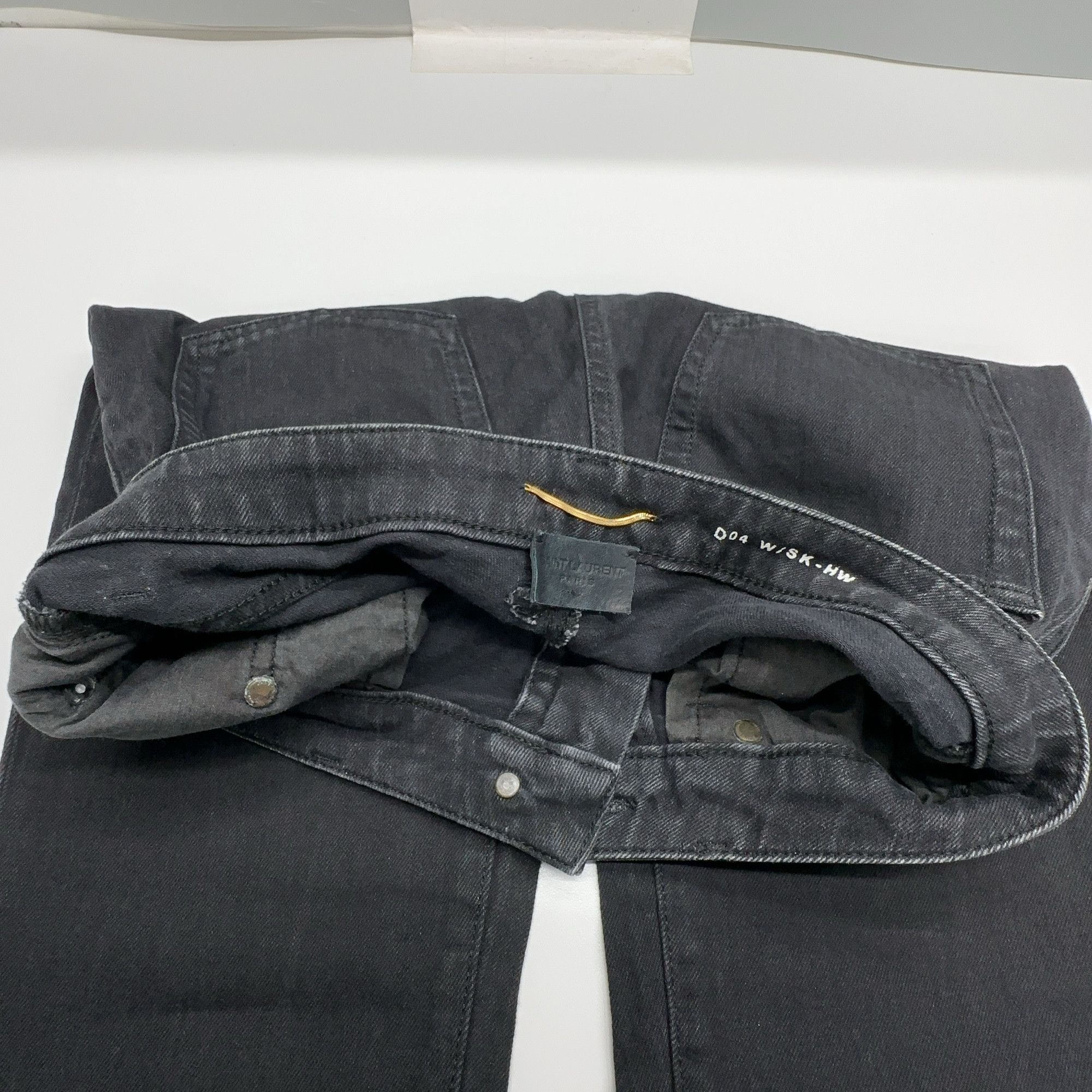 Saint Laurent Paris Saint Laurent Black Denim Jeans Size 28 Size 28" / US 6 / IT 42 - 6 Thumbnail