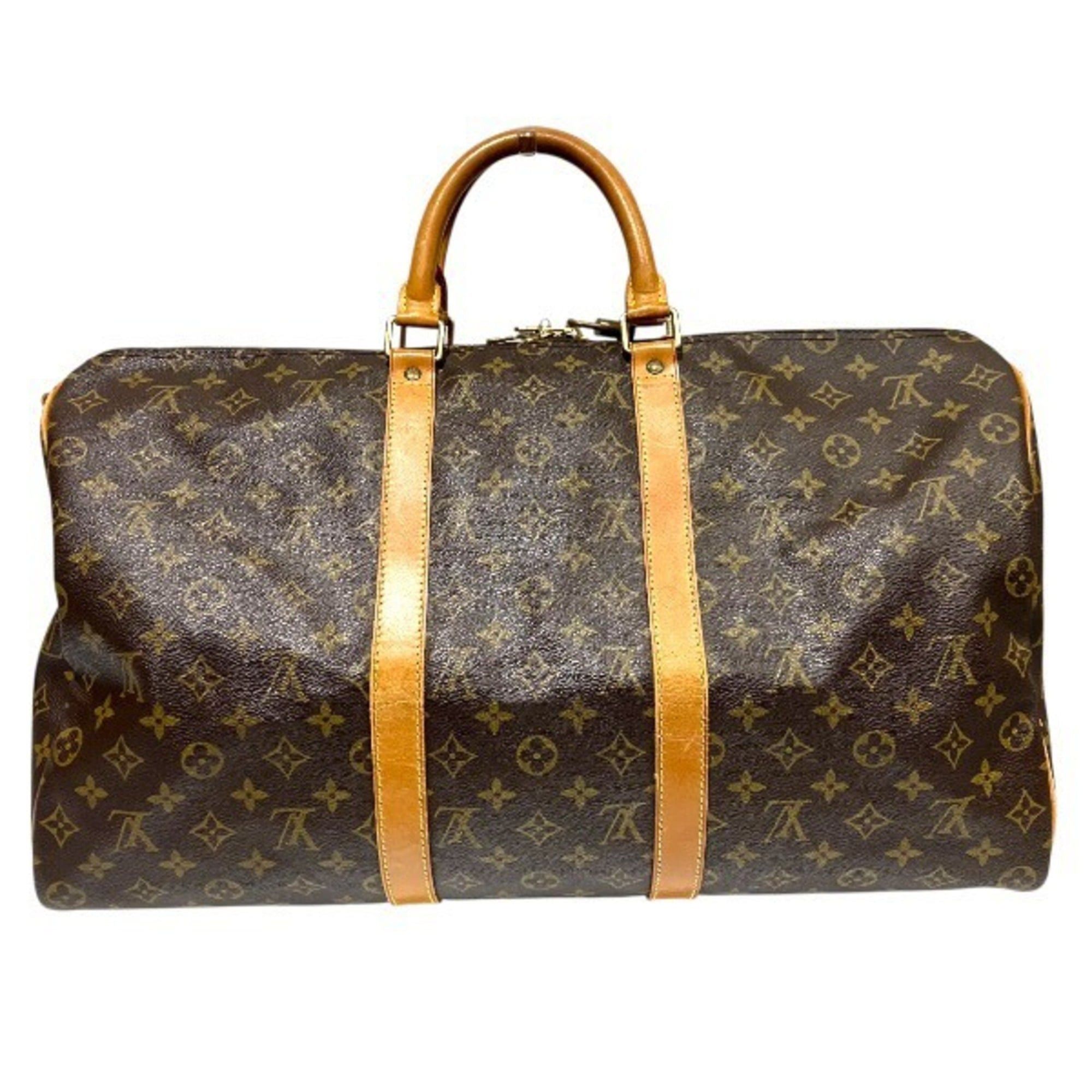 Louis Vuitton Louis Vuitton Monogram Keepall Bandoulière 50 M41416 Handbag Boston Bag for Men and Women Size ONE SIZE - 2 Thumbnail