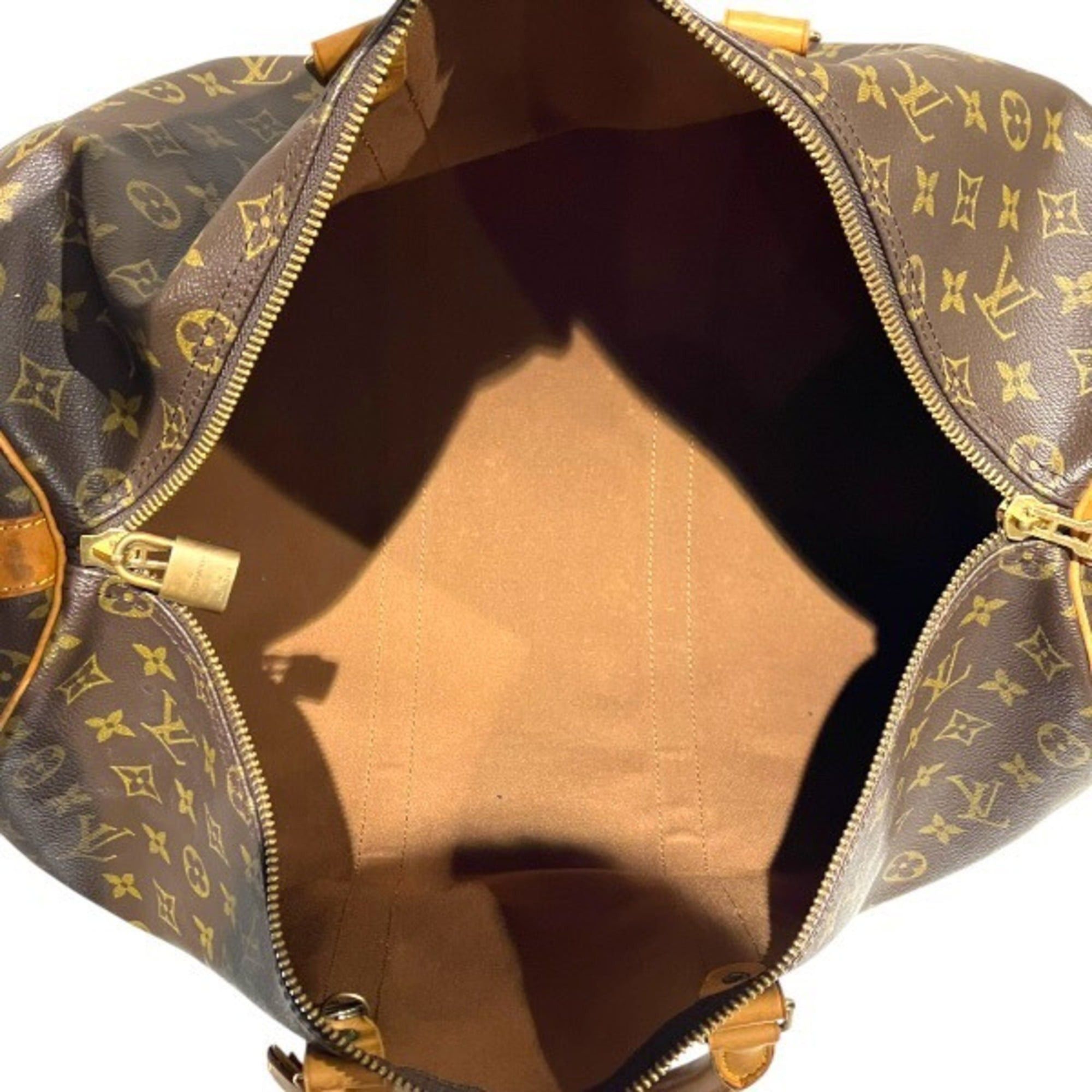 Louis Vuitton Louis Vuitton Monogram Keepall Bandoulière 50 M41416 Handbag Boston Bag for Men and Women Size ONE SIZE - 7 Thumbnail