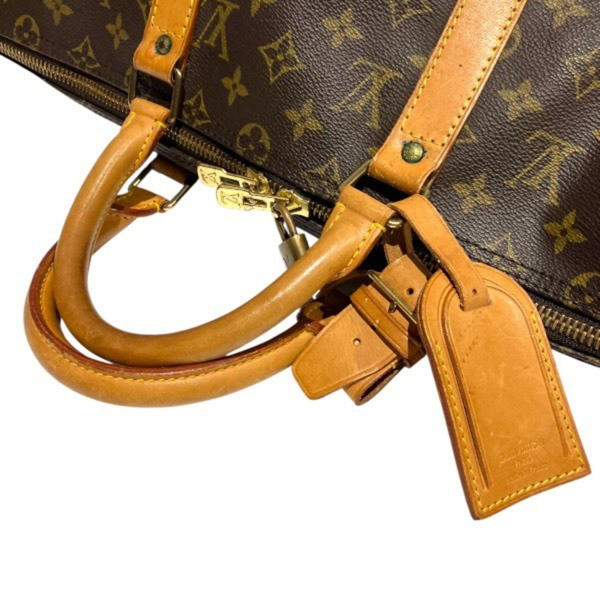 Louis Vuitton Louis Vuitton Monogram Keepall Bandoulière 50 M41416 Handbag Boston Bag for Men and Women Size ONE SIZE - 6 Thumbnail