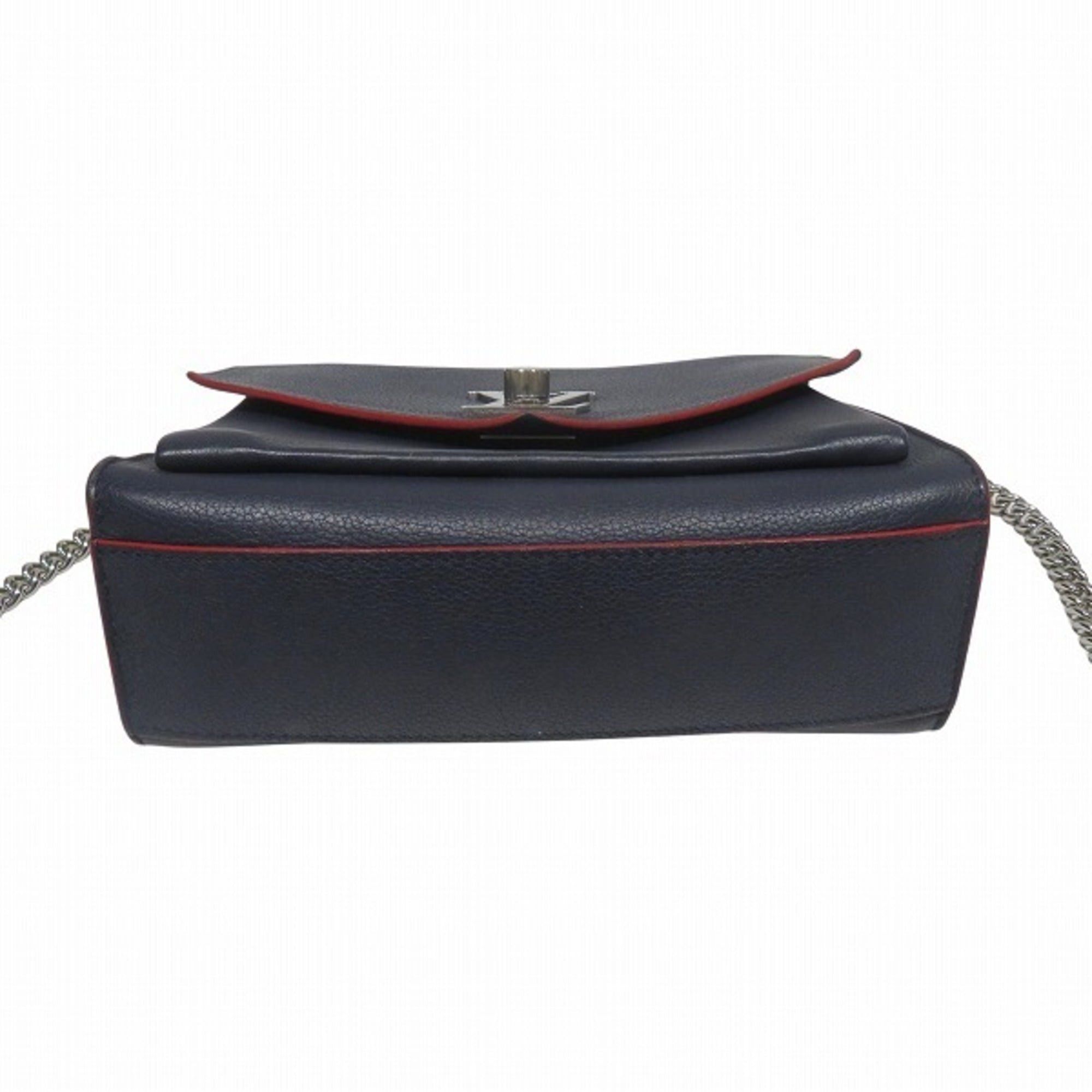 Louis Vuitton Louis Vuitton MyLockme BB M53196 Marine Rouge Turnlock Closure Handbag Shoulder Bag for Women Size ONE SIZE - 3 Thumbnail