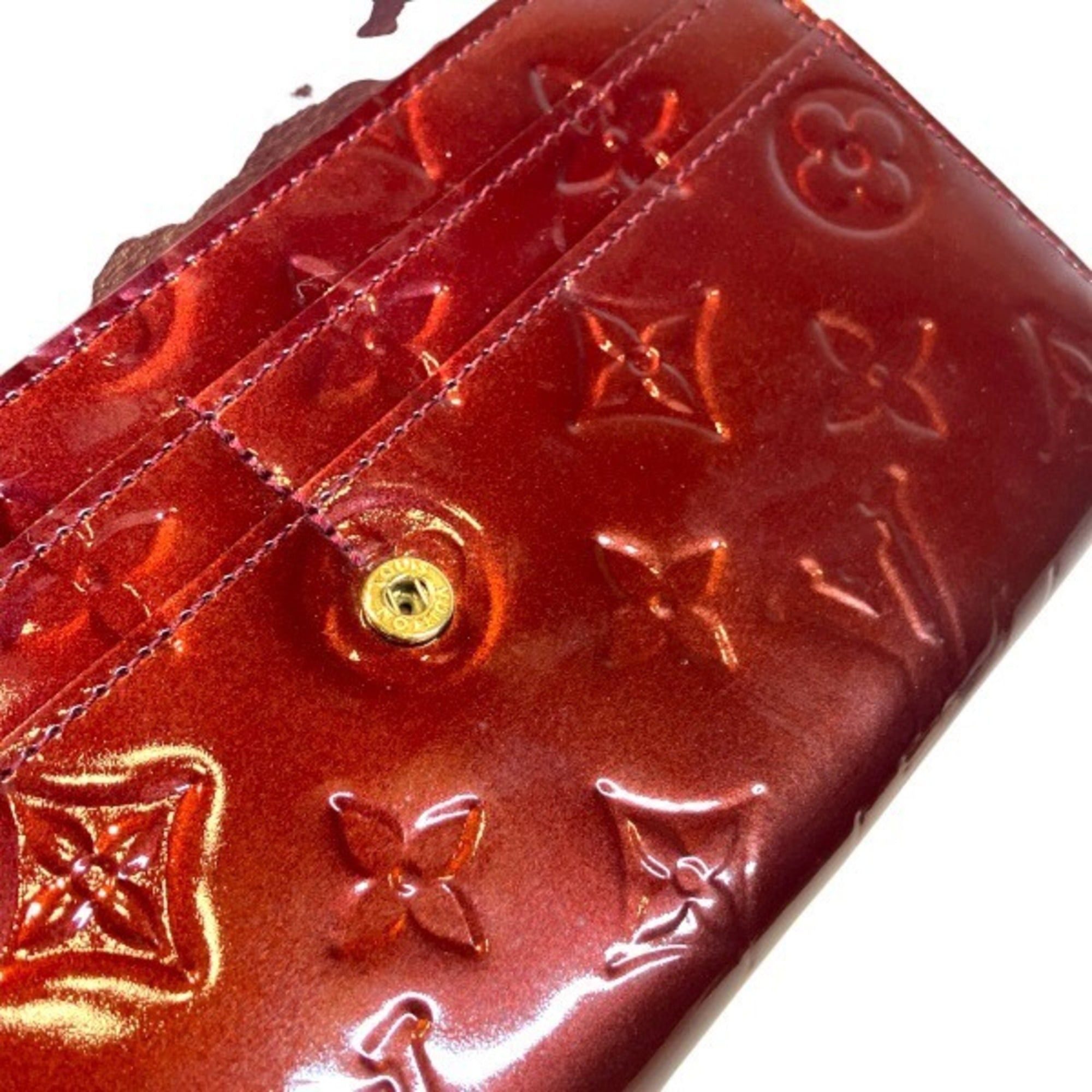Louis Vuitton Louis Vuitton Vernis Portefeuille Sarah M93524 Long Wallet, Bi-fold Women's Size ONE SIZE - 9 Thumbnail