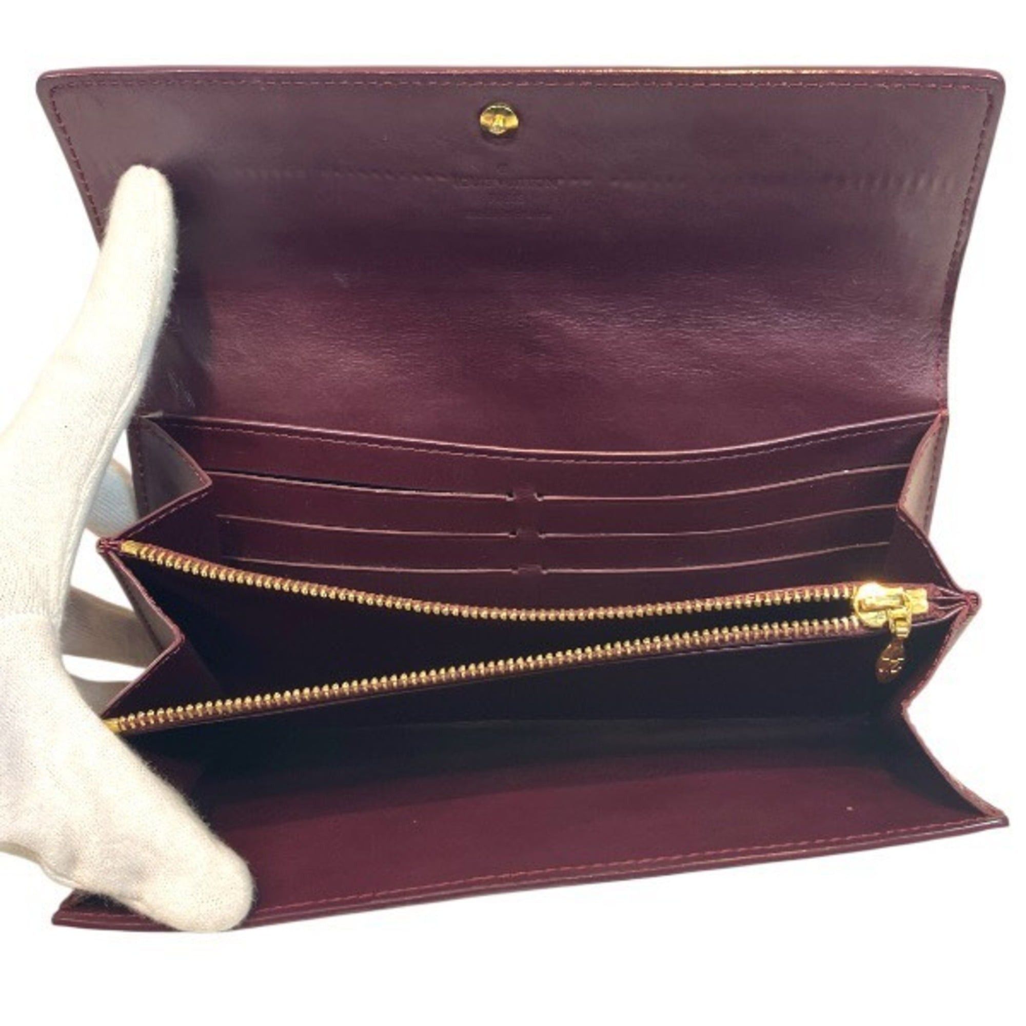 Louis Vuitton Louis Vuitton Vernis Portefeuille Sarah M93524 Long Wallet, Bi-fold Women's Size ONE SIZE - 3 Thumbnail