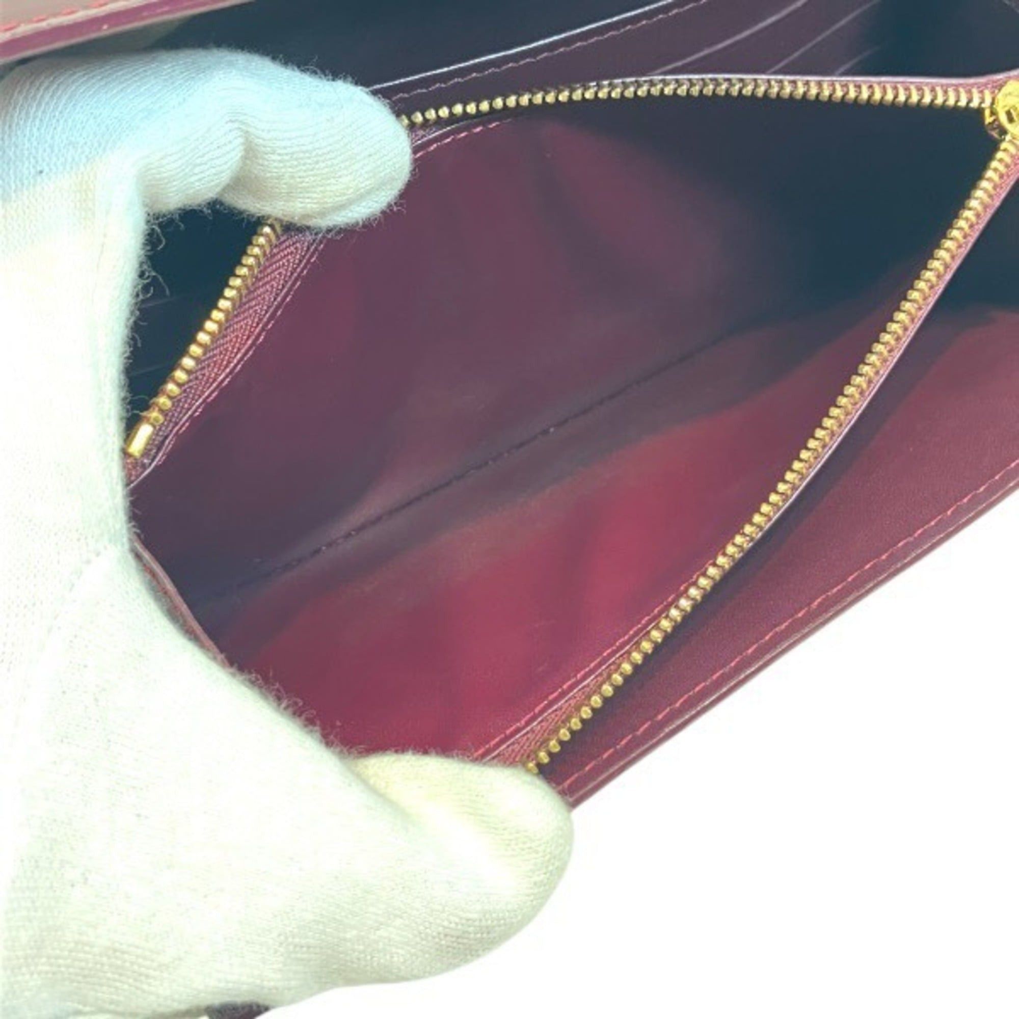 Louis Vuitton Louis Vuitton Vernis Portefeuille Sarah M93524 Long Wallet, Bi-fold Women's Size ONE SIZE - 7 Thumbnail