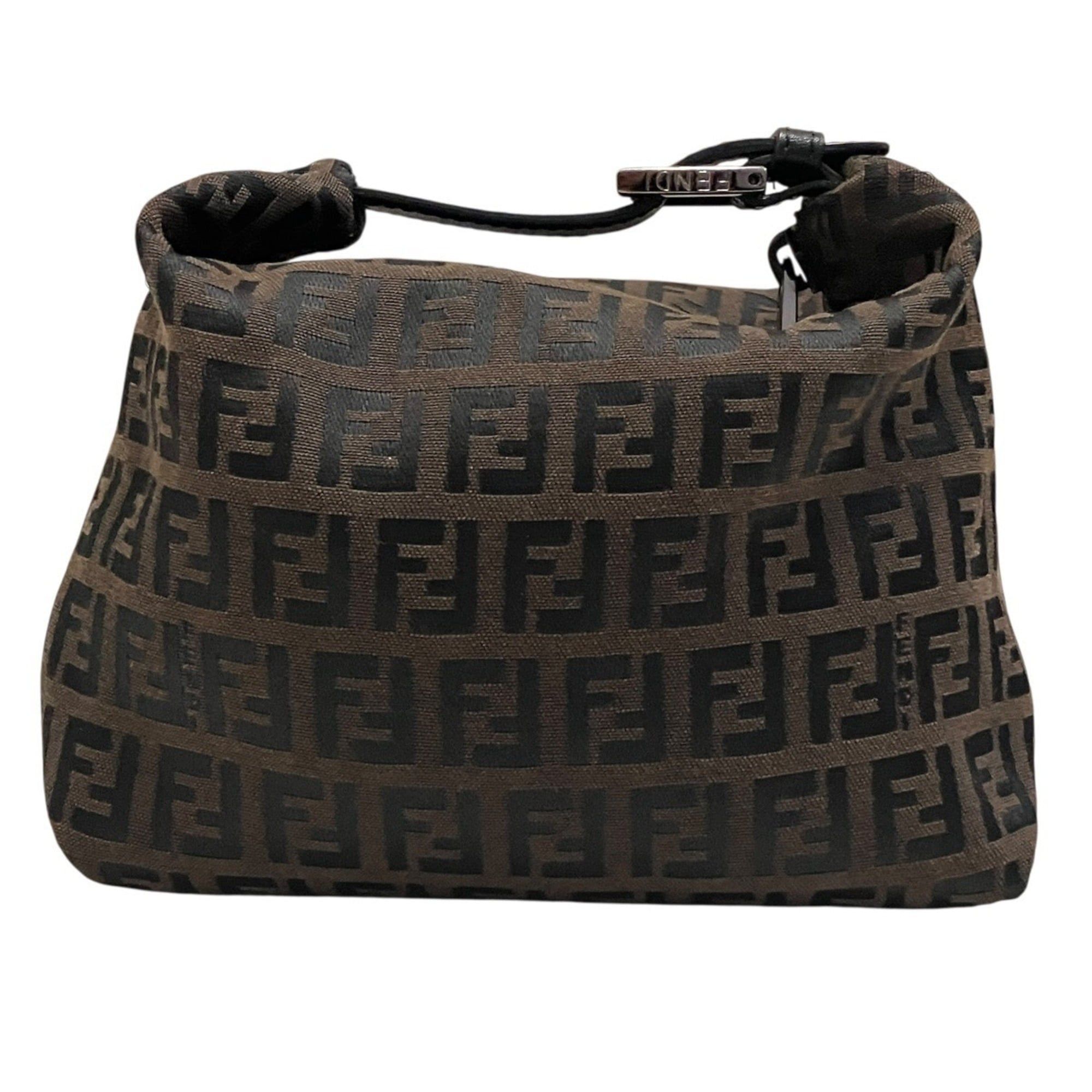 Fendi Fendi Zucca pattern pouch handbag, canvas leather Size ONE SIZE - 2 Thumbnail