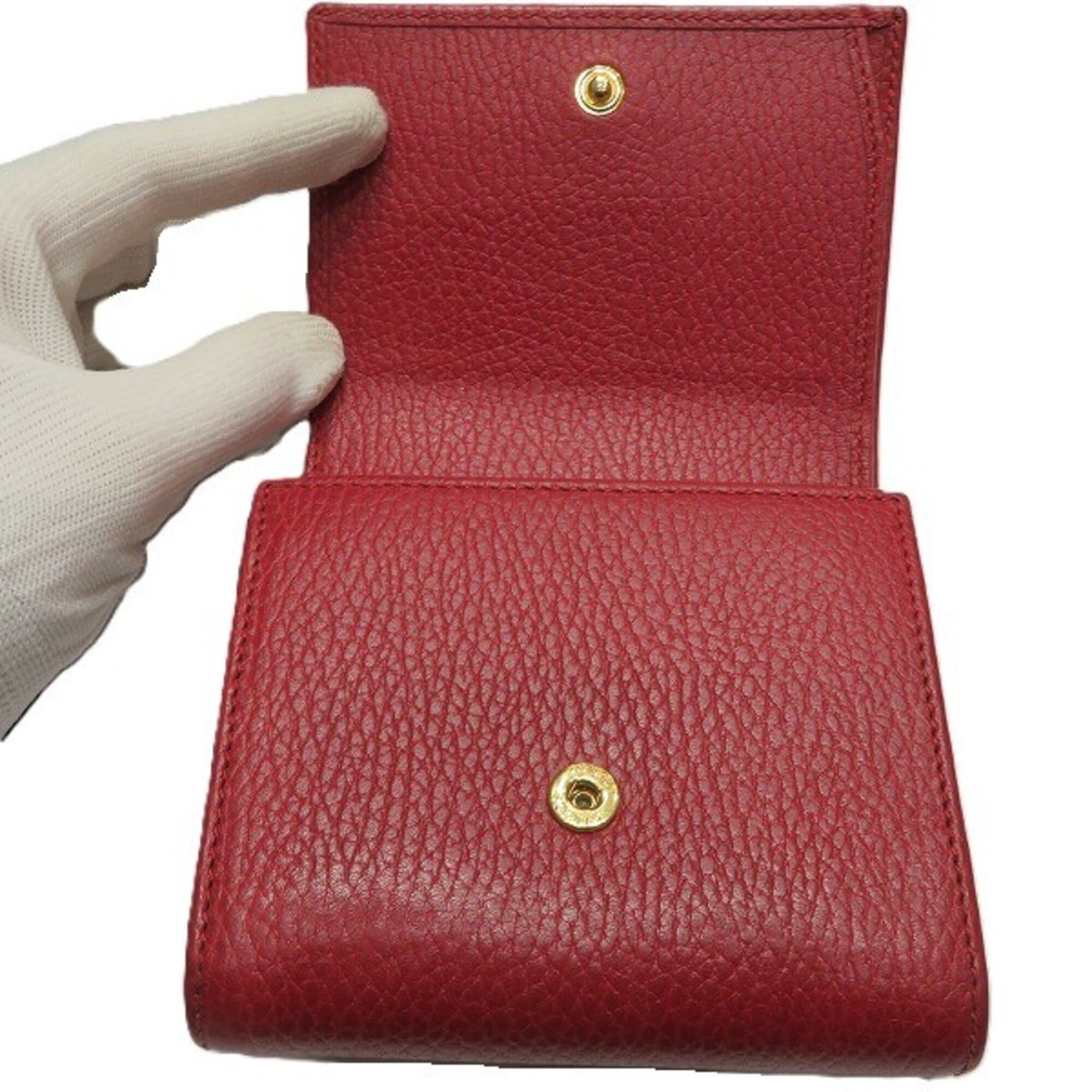 Gucci Gucci Double G Compact Wallet 598587 Bi-fold for Women Size ONE SIZE - 3 Thumbnail
