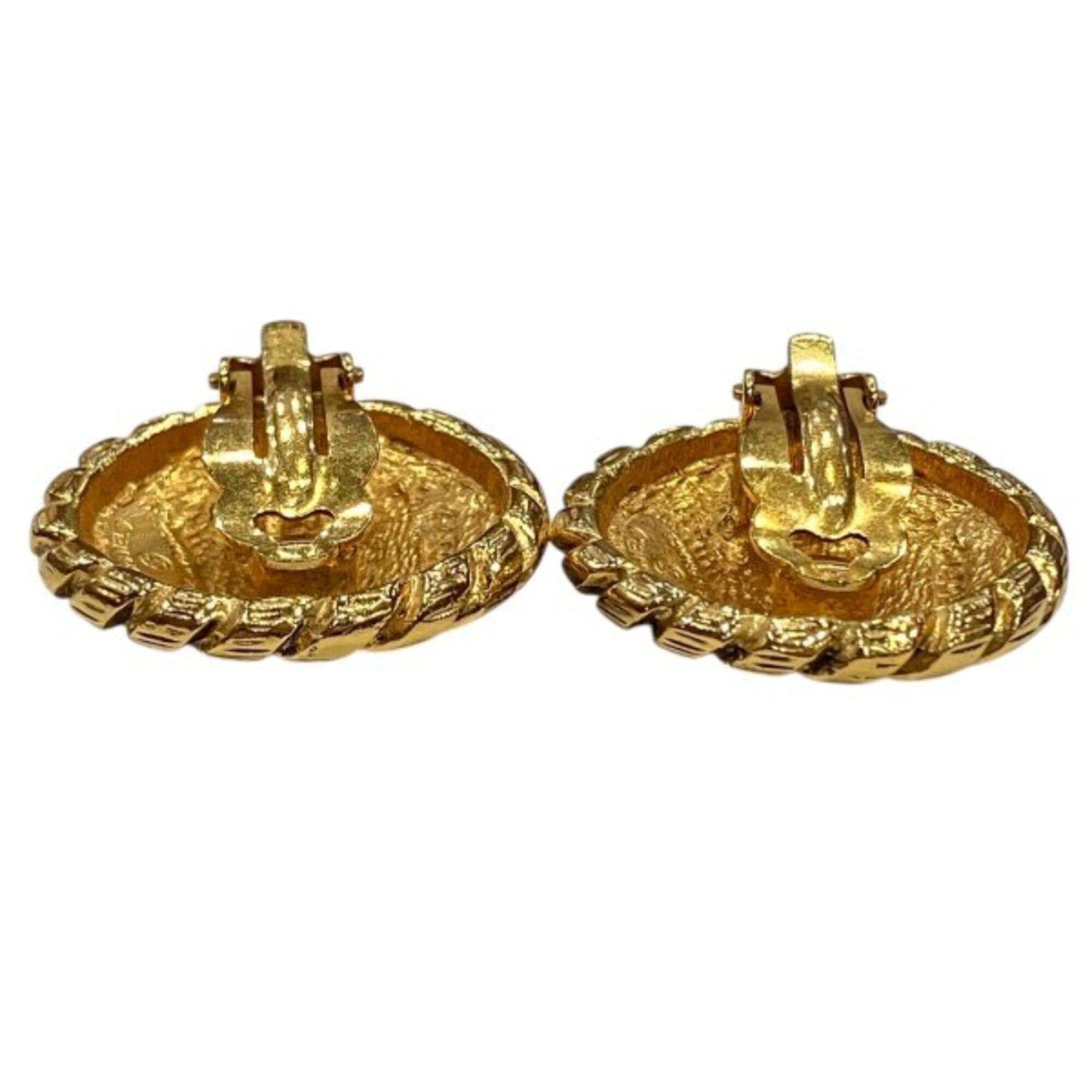 Chanel Chanel Coco Mark Gold Vintage Brand Earrings for Women Size ONE SIZE - 8 Thumbnail