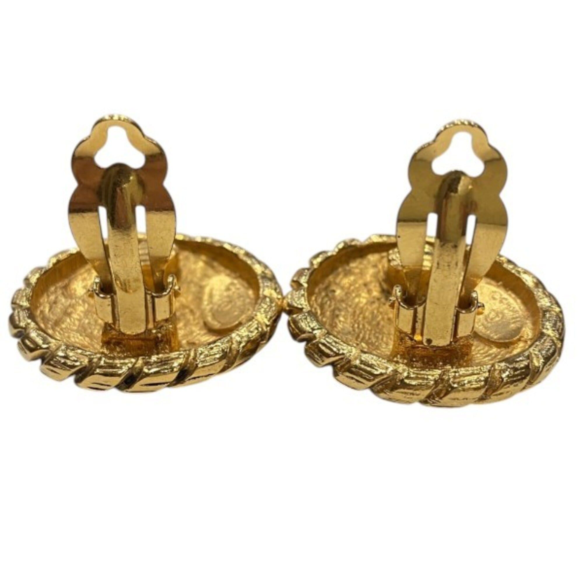 Chanel Chanel Coco Mark Gold Vintage Brand Earrings for Women Size ONE SIZE - 5 Thumbnail