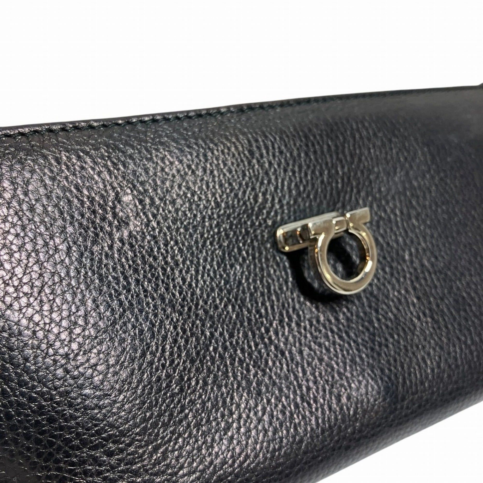 Salvatore Ferragamo Salvatore Ferragamo long wallet, Gancini leather, IK-224209 Size ONE SIZE - 6 Thumbnail