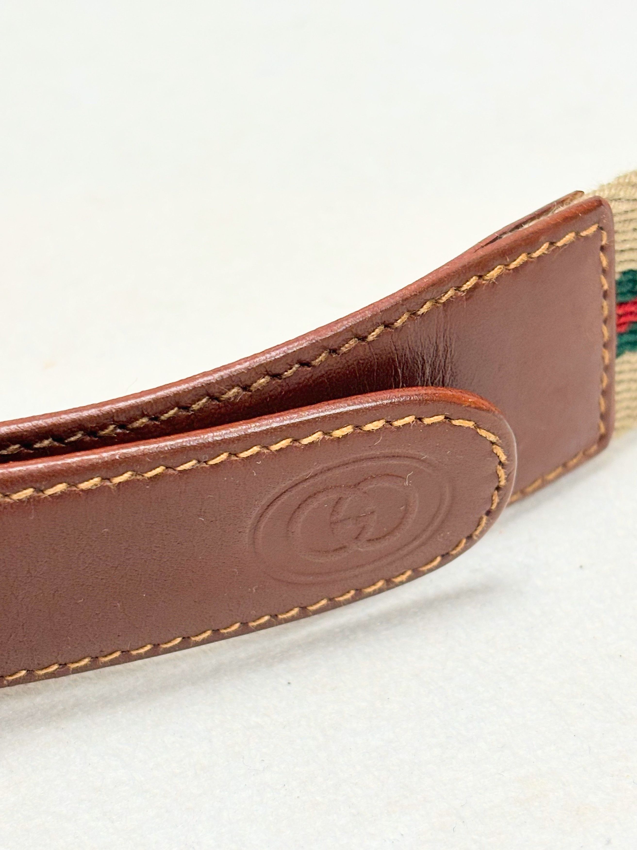 Gucci Ceinture Toile et cuir Size ONE SIZE - 5 Thumbnail