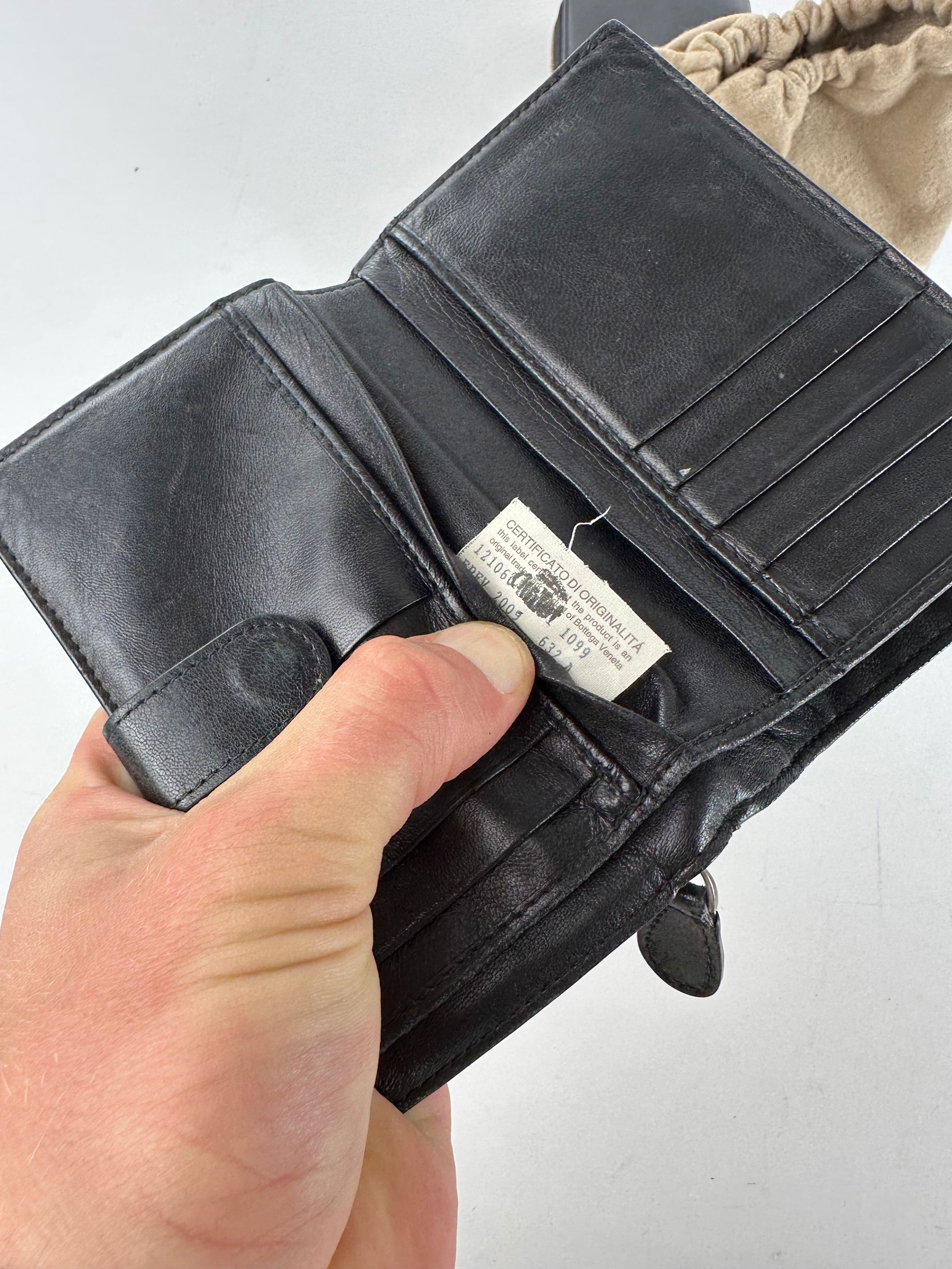 Bottega Veneta Vintage Woven Raffia Bifold Wallet Natural Size ONE SIZE - 4 Thumbnail