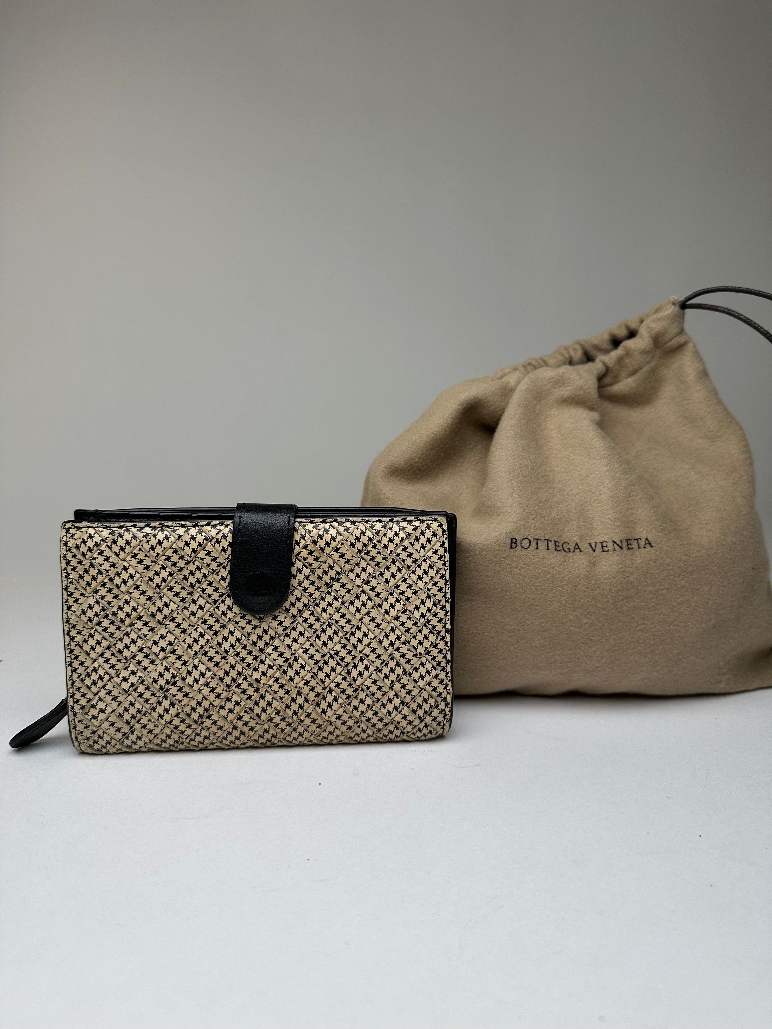 Bottega Veneta Vintage Woven Raffia Bifold Wallet Natural Size ONE SIZE - 7 Thumbnail