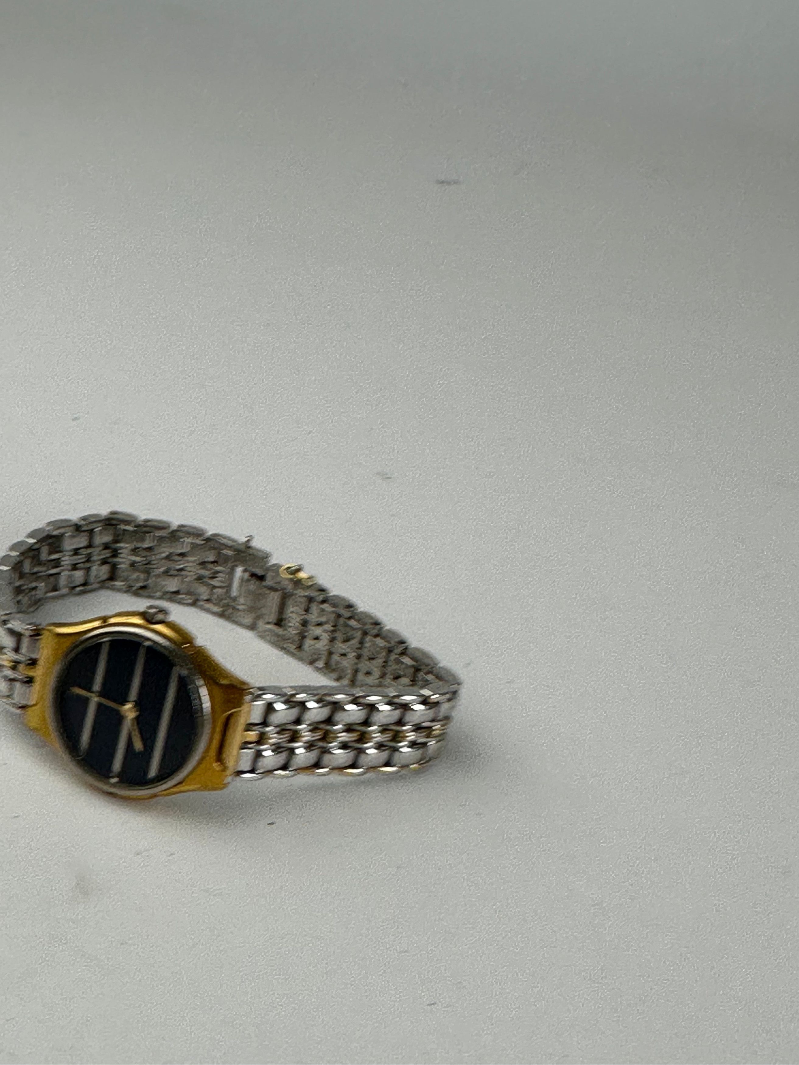 Yves Saint Laurent Vintage Two-Tone Ladies Watch Black Dial Size ONE SIZE - 4 Thumbnail