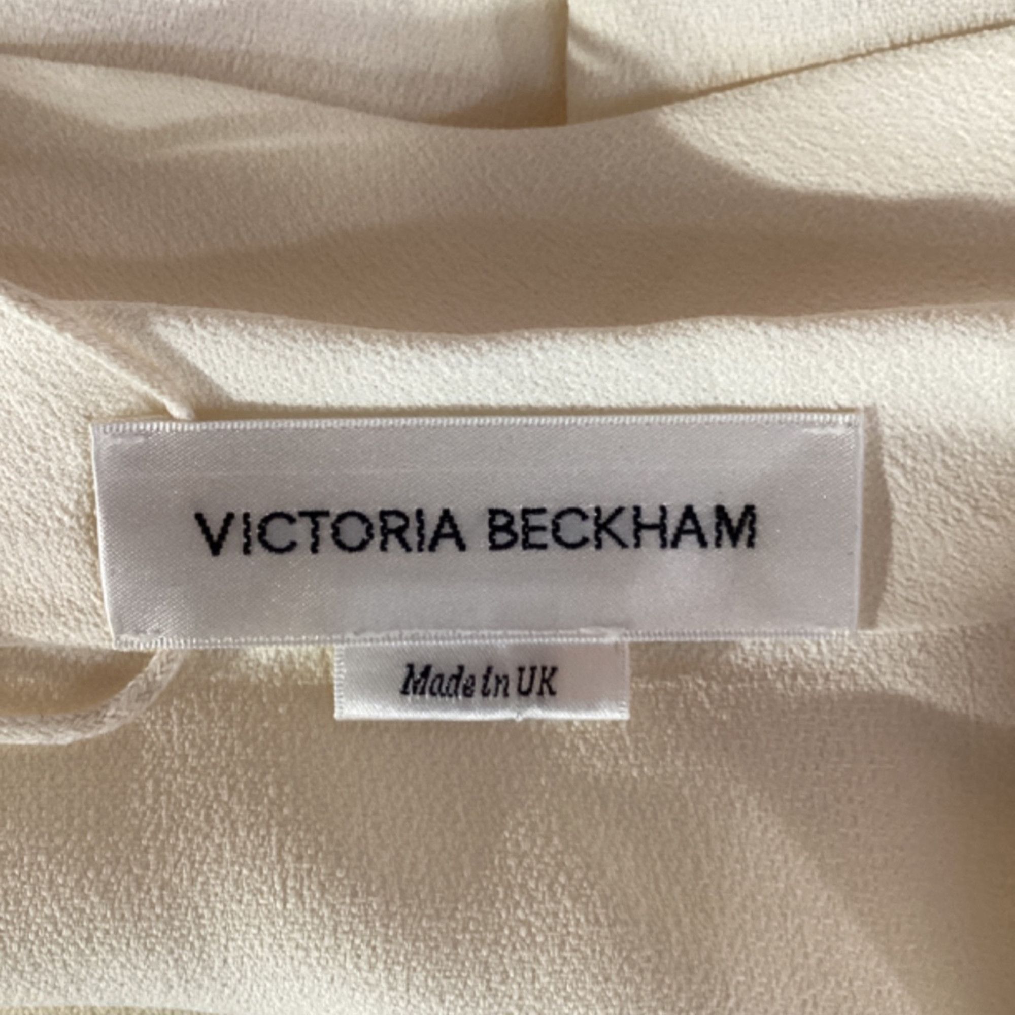 Victoria Beckham Victoria Beckham Scarf Neck Long Sleeve Blouse in Cream Ace Size XS / US 0-2 / IT 36-38 - 5 Thumbnail
