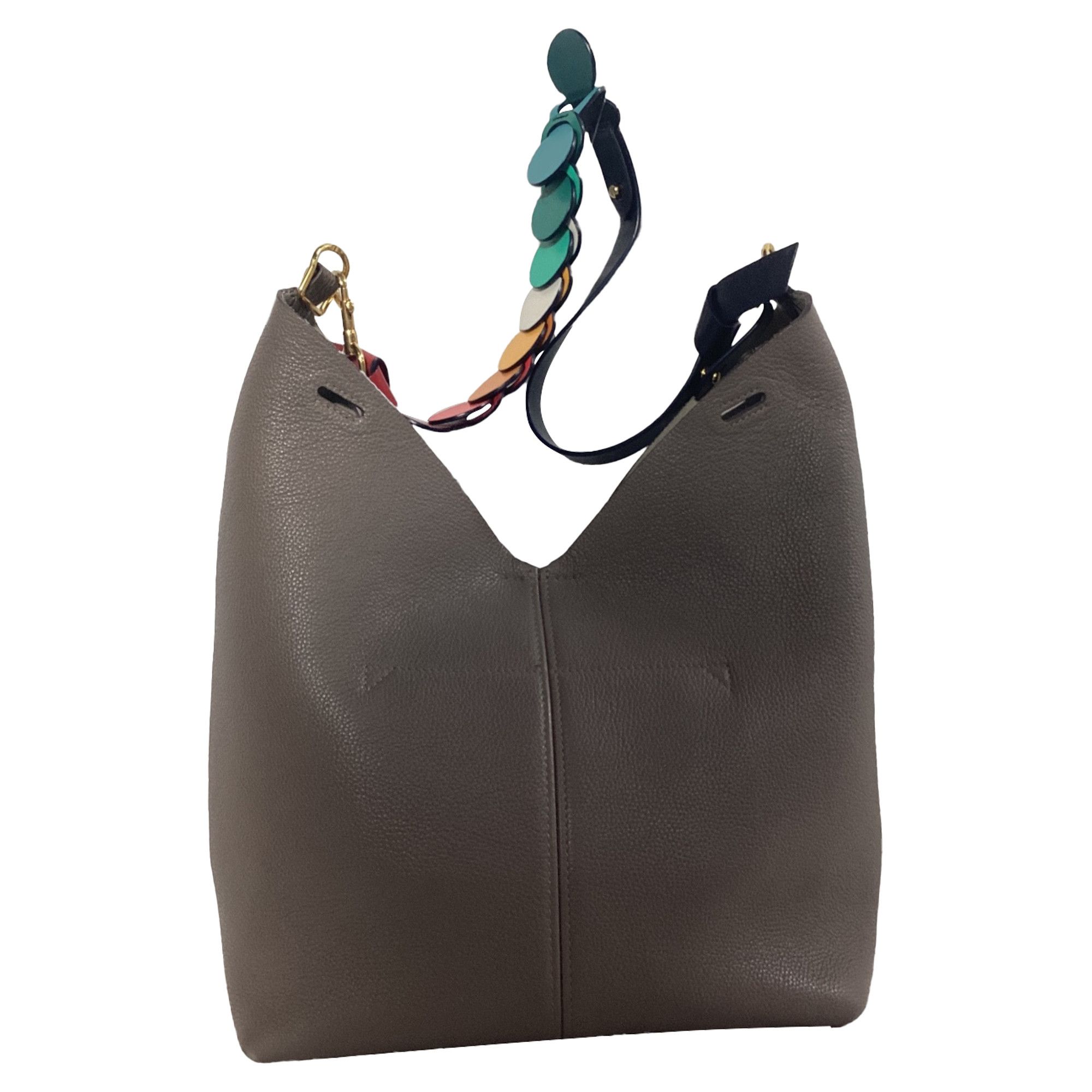 Anya Hindmarch Anya Hindmarch Build a Bag Shoulder Bag in Grey Leather Size ONE SIZE - 4 Thumbnail