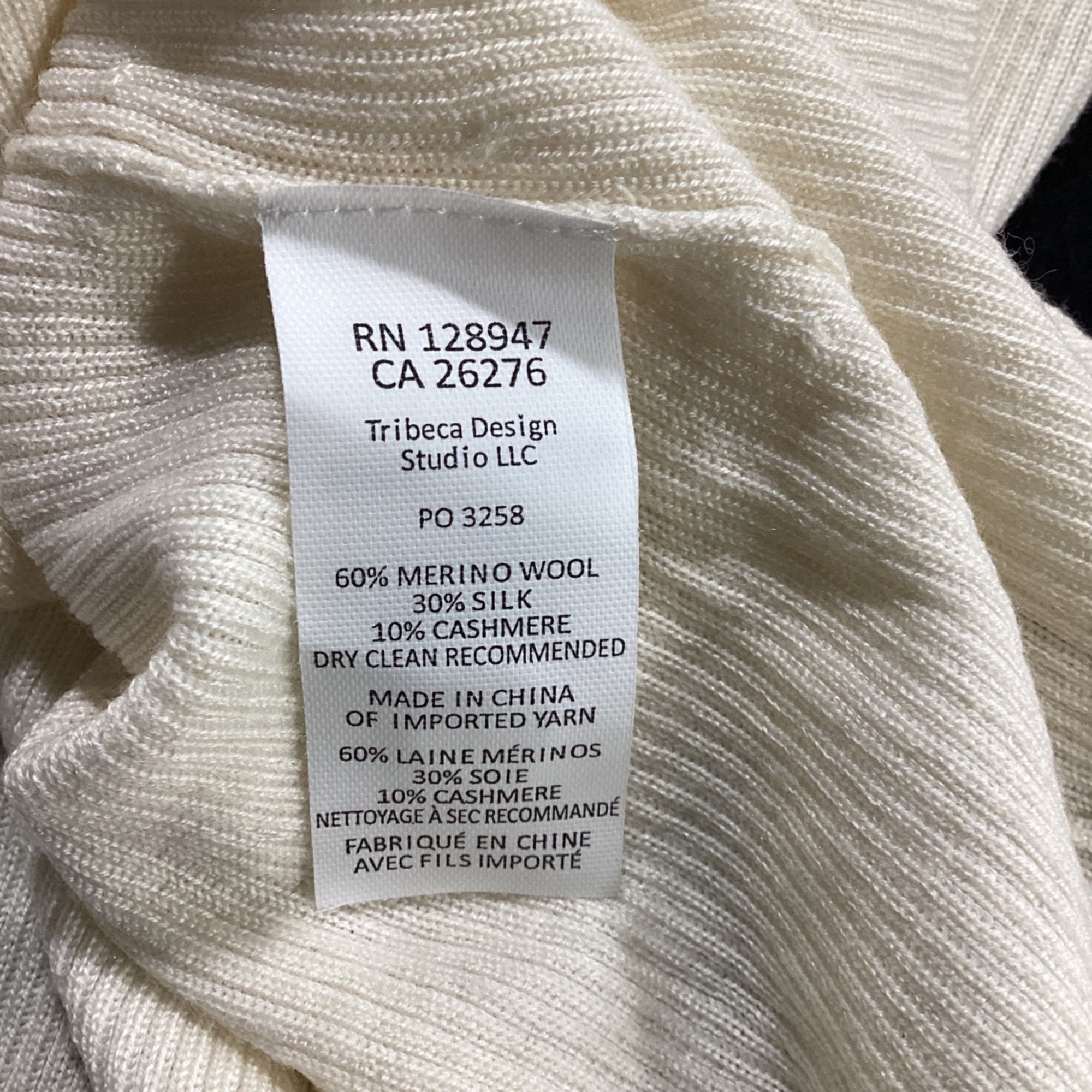 Nili Lotan Nili Lotan Collared Sweater in Cream Wool Size S / US 4 / IT 40 - 5 Thumbnail