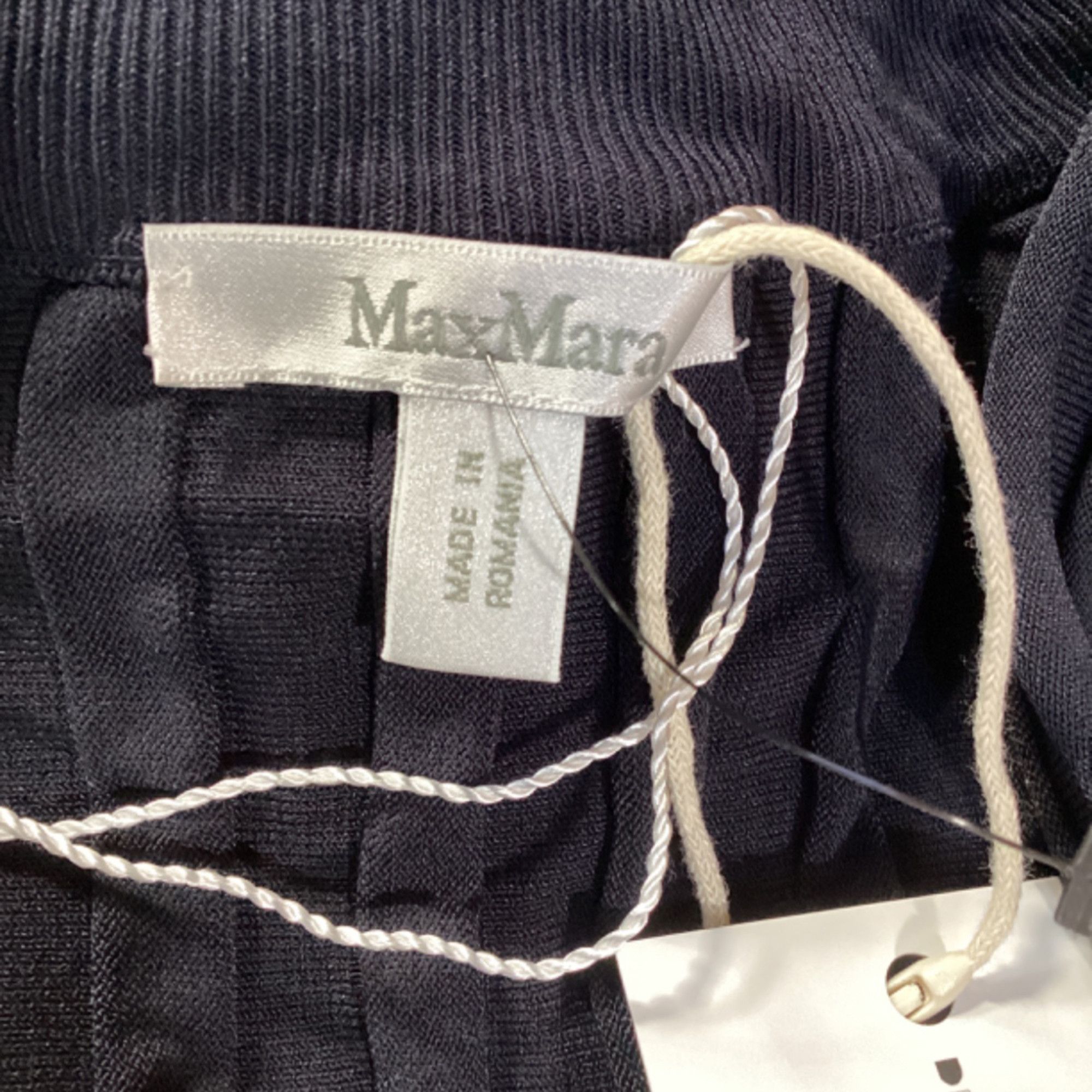 Max Mara Max Mara Long Knit Dress in Navy Blue Viscose Size L / US 10 / IT 46 - 6 Thumbnail