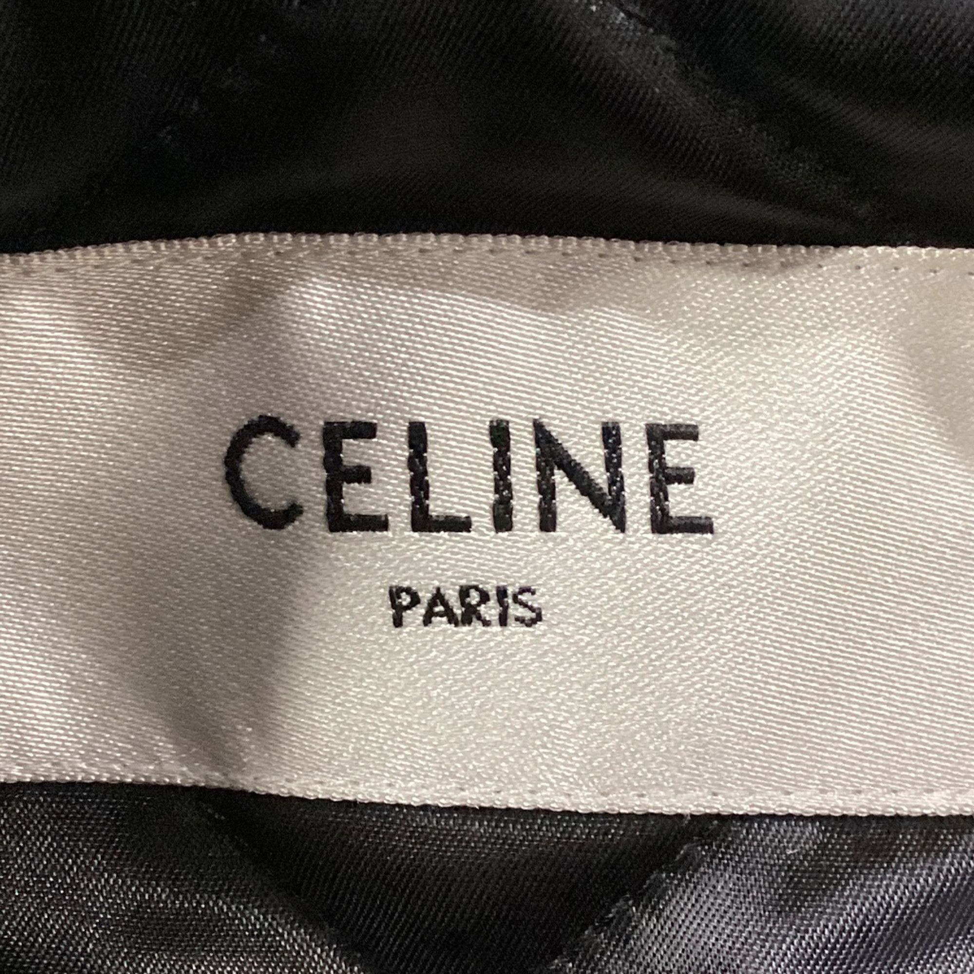Celine Celine Logo-Print Hooded Jacket in Green Polyamide Size M / US 6-8 / IT 42-44 - 6 Thumbnail
