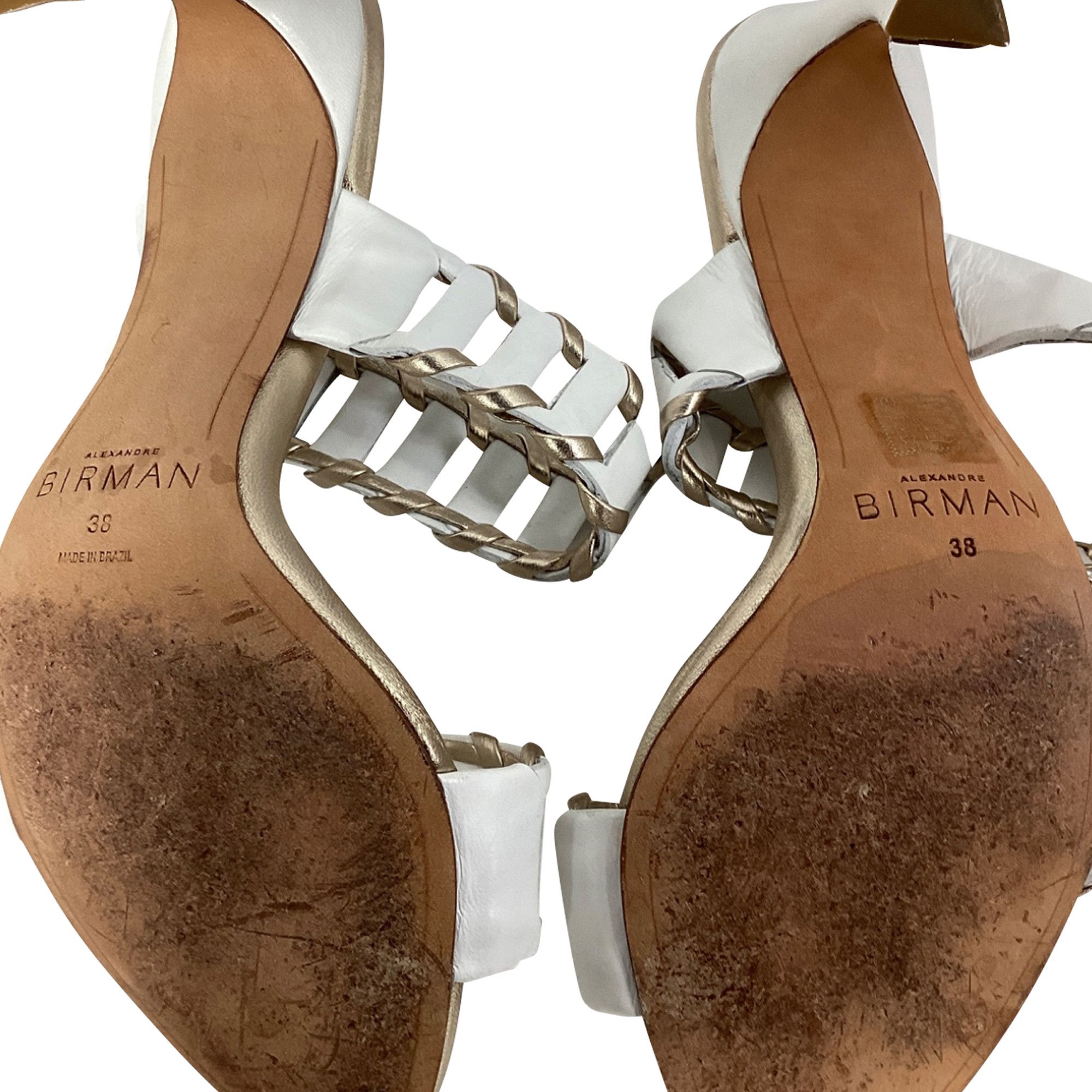 Alexandre Birman Alexandre Birman Claire Cutout Mules in White Leather Size US 9 / IT 39 - 7 Thumbnail