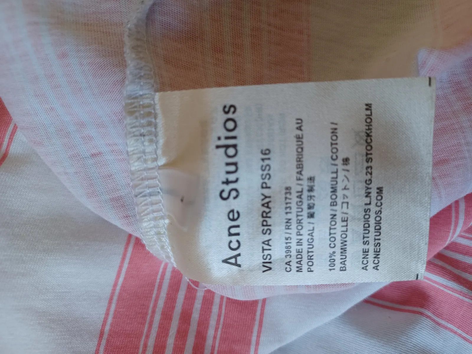 Acne Studios Acne Studios Short Sleeve T-shirt Size L / US 10 / IT 46 - 3 Thumbnail
