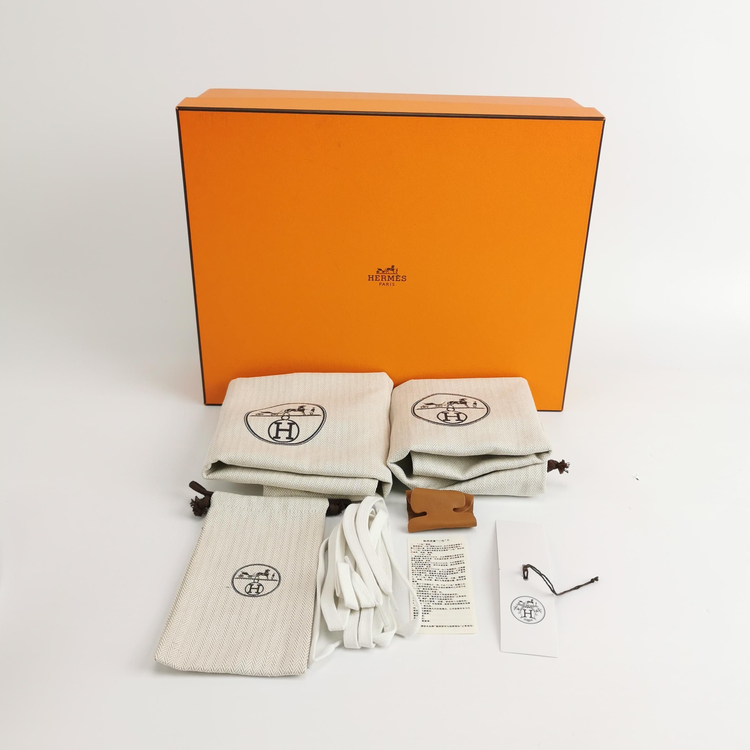 Hermes Hermes Women 7-5 Lowtop Sneakers Size US 7.5 / IT 37.5 - 3 Thumbnail
