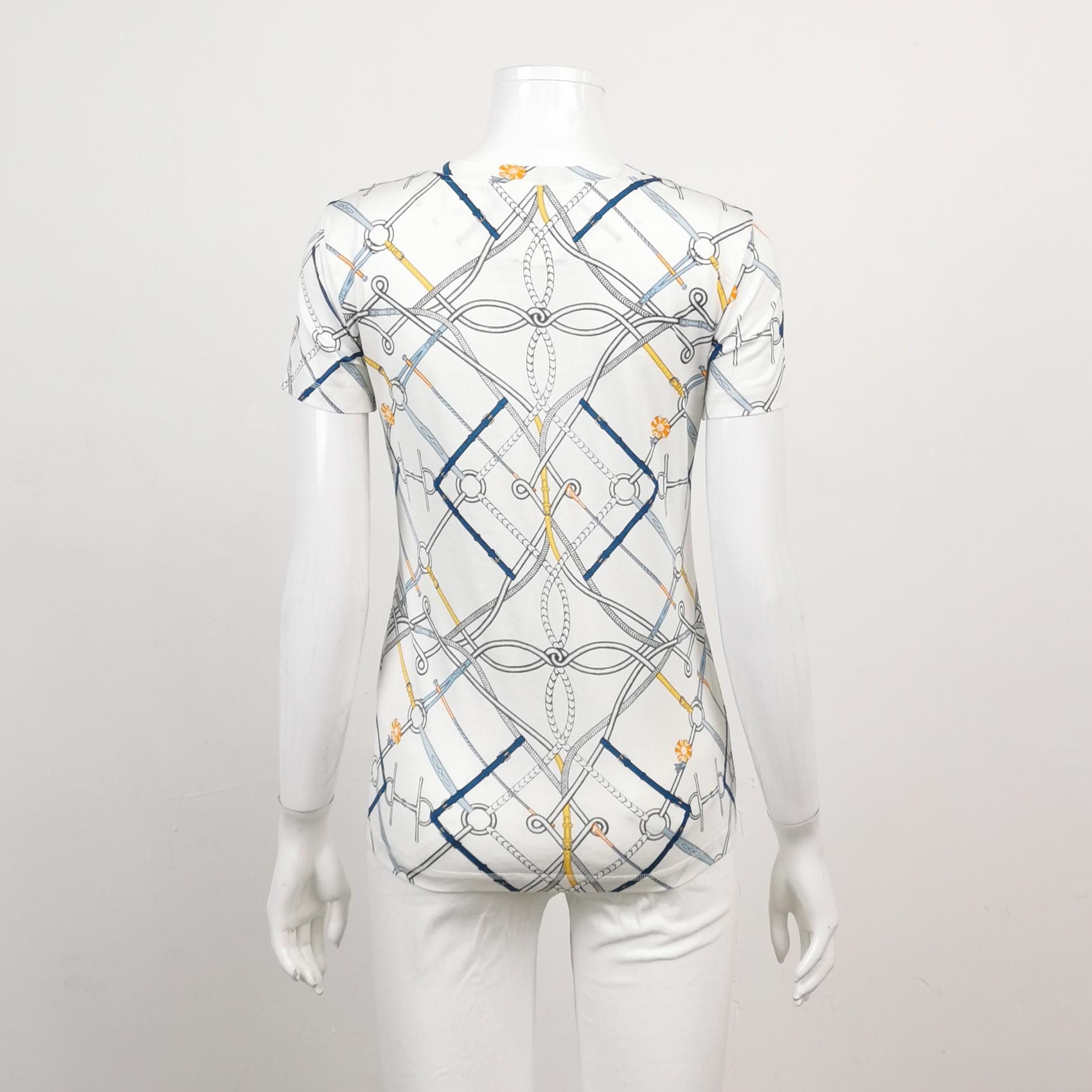 Hermes Hermes Women it_34 Short Sleeve Shirts Size XXS / US 00 / IT 34 - 2 Thumbnail