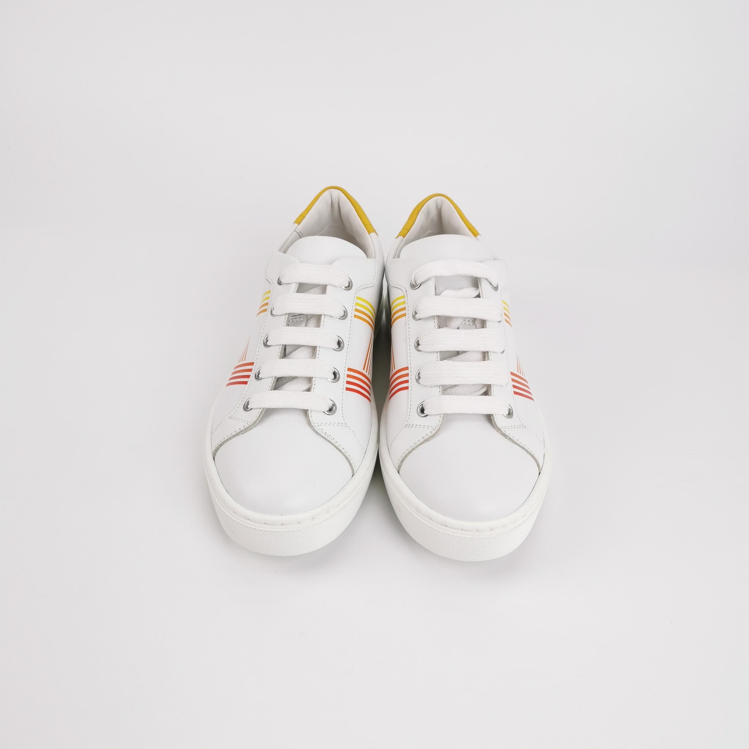 Hermes Hermes Women 6-5 Lowtop Sneakers Size US 6.5 / IT 36.5 - 3 Thumbnail