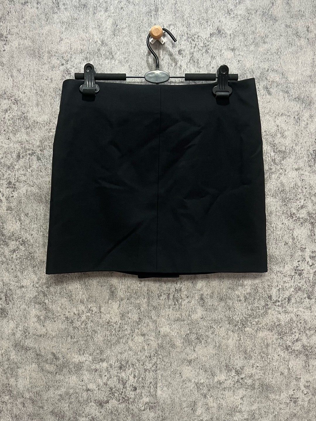 Saint Laurent Paris Saint Laurent Wool Mini Skirt Black F36 Size 26" / US 2 / IT 38 - 2 Thumbnail