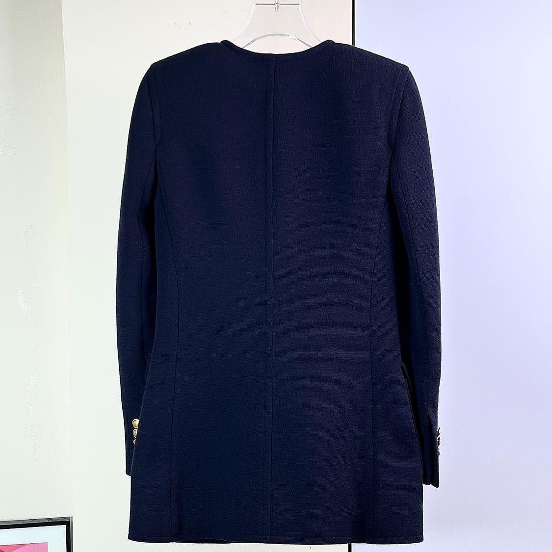 Saint Laurent Paris Saint Laurent Wool Blend Double Breasted Coat Size 34 Size XS / US 0-2 / IT 36-38 - 2 Thumbnail