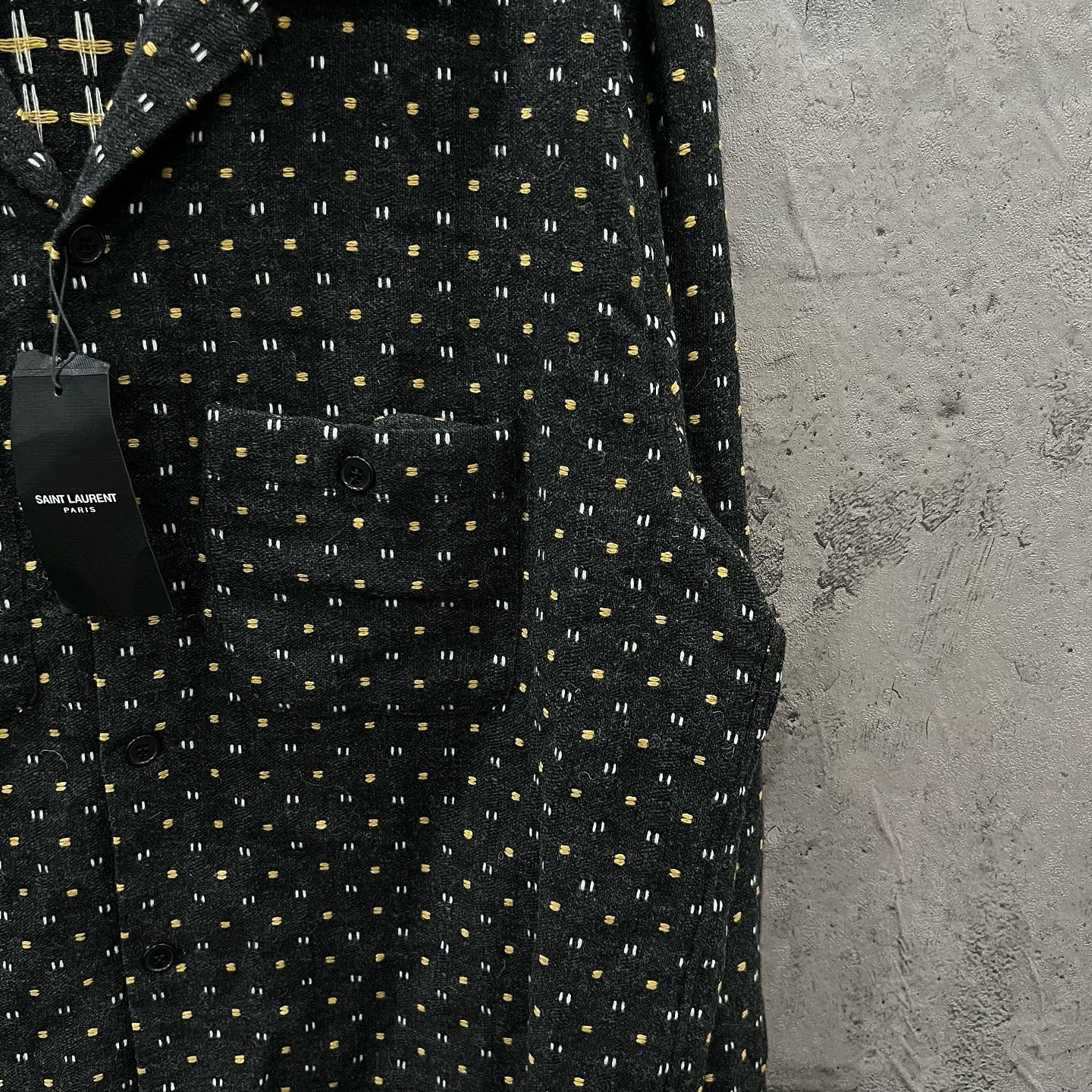 Saint Laurent Paris Saint Laurent Patterned Button Up Shirt Size M Size US XXS / EU 40 - 6 Thumbnail