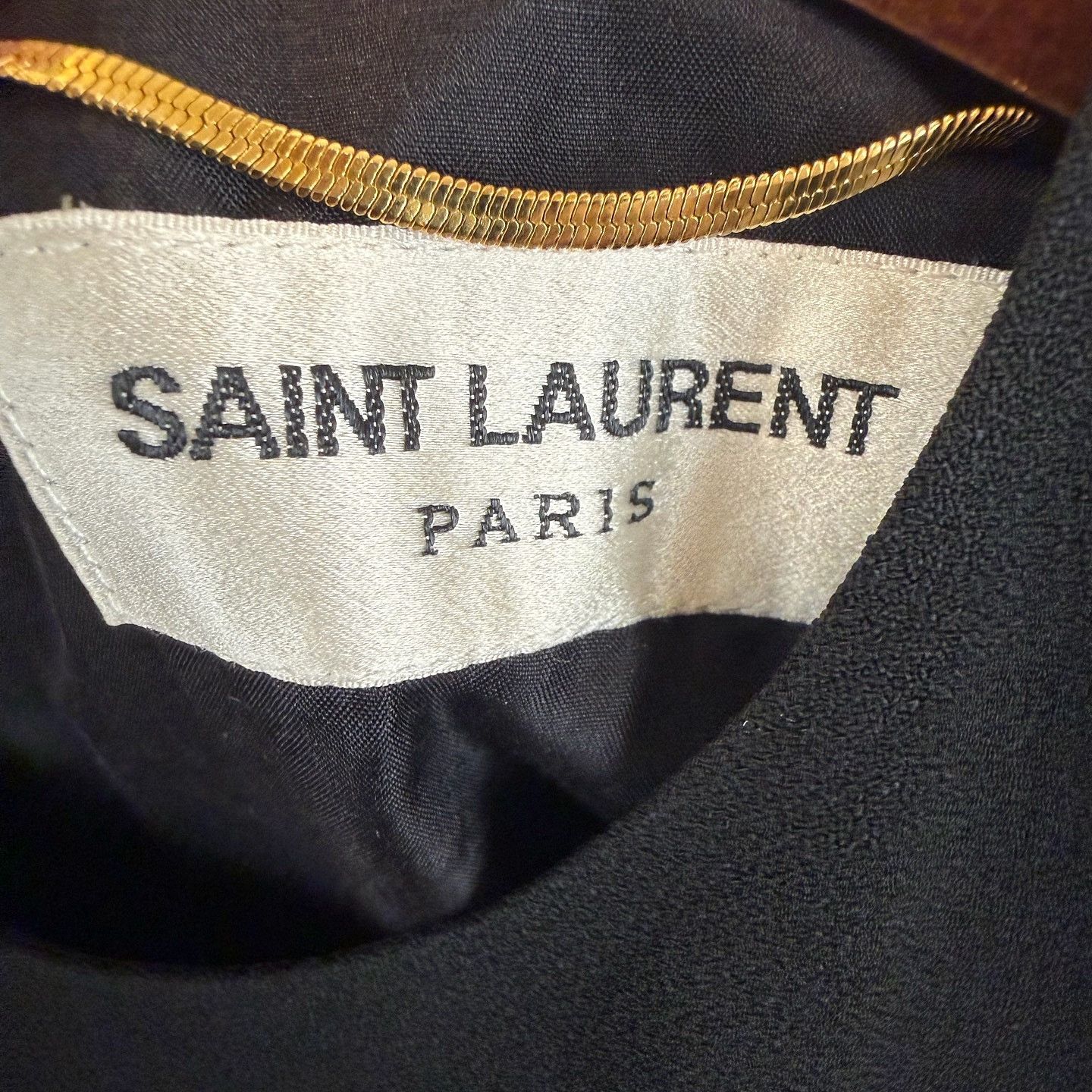 Saint Laurent Paris Saint Laurent Black Ruffle Mini Dress Size 38 Size S / US 4 / IT 40 - 3 Thumbnail