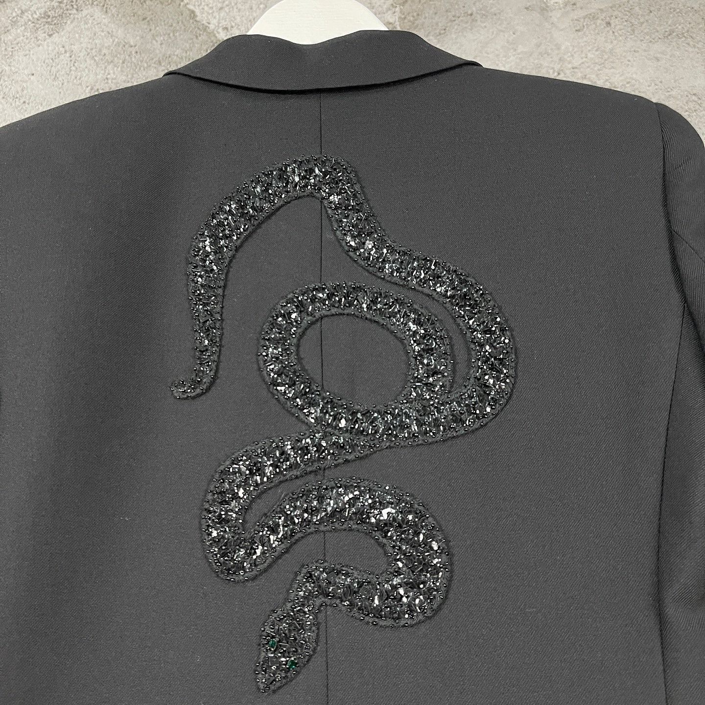 Saint Laurent Paris Saint Laurent Snake Embroidered Blazer Size 34 Size XS / US 0-2 / IT 36-38 - 8 Thumbnail