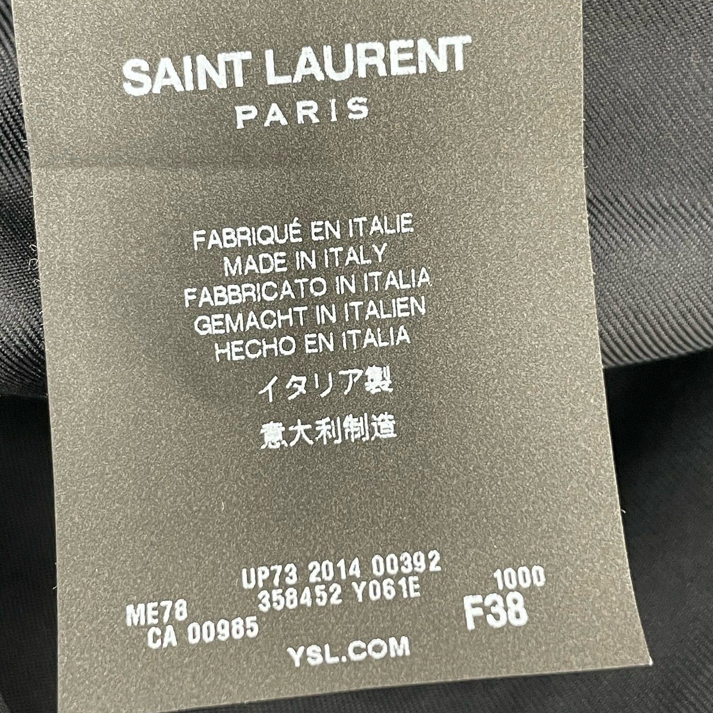 Saint Laurent Paris Saint Laurent Black Short Sleeve Coat F38 Size S / US 4 / IT 40 - 4 Thumbnail