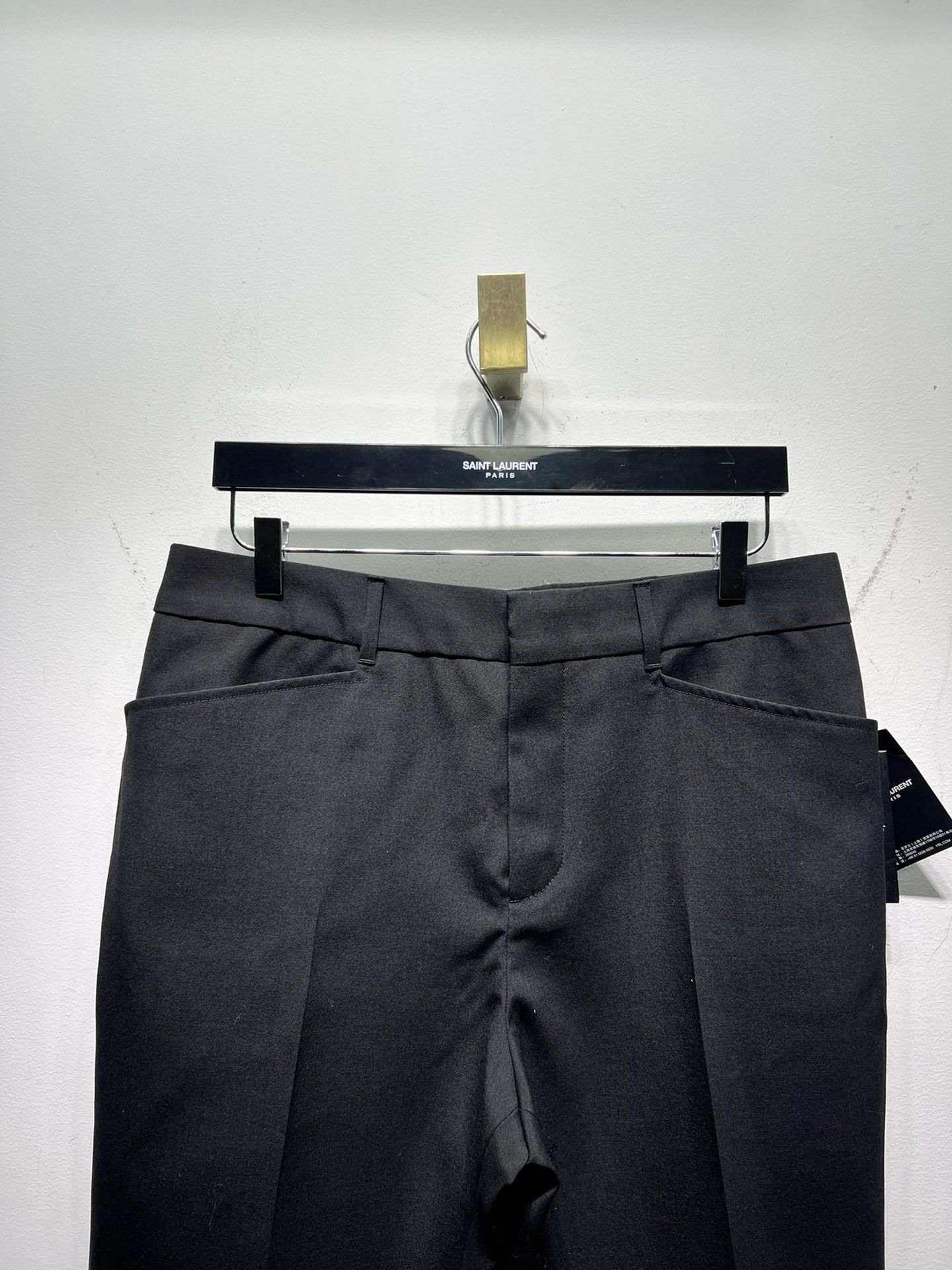 Saint Laurent Paris Saint Laurent Black Tailored Trousers Size 50 Size US 34 / EU 50 - 7 Thumbnail