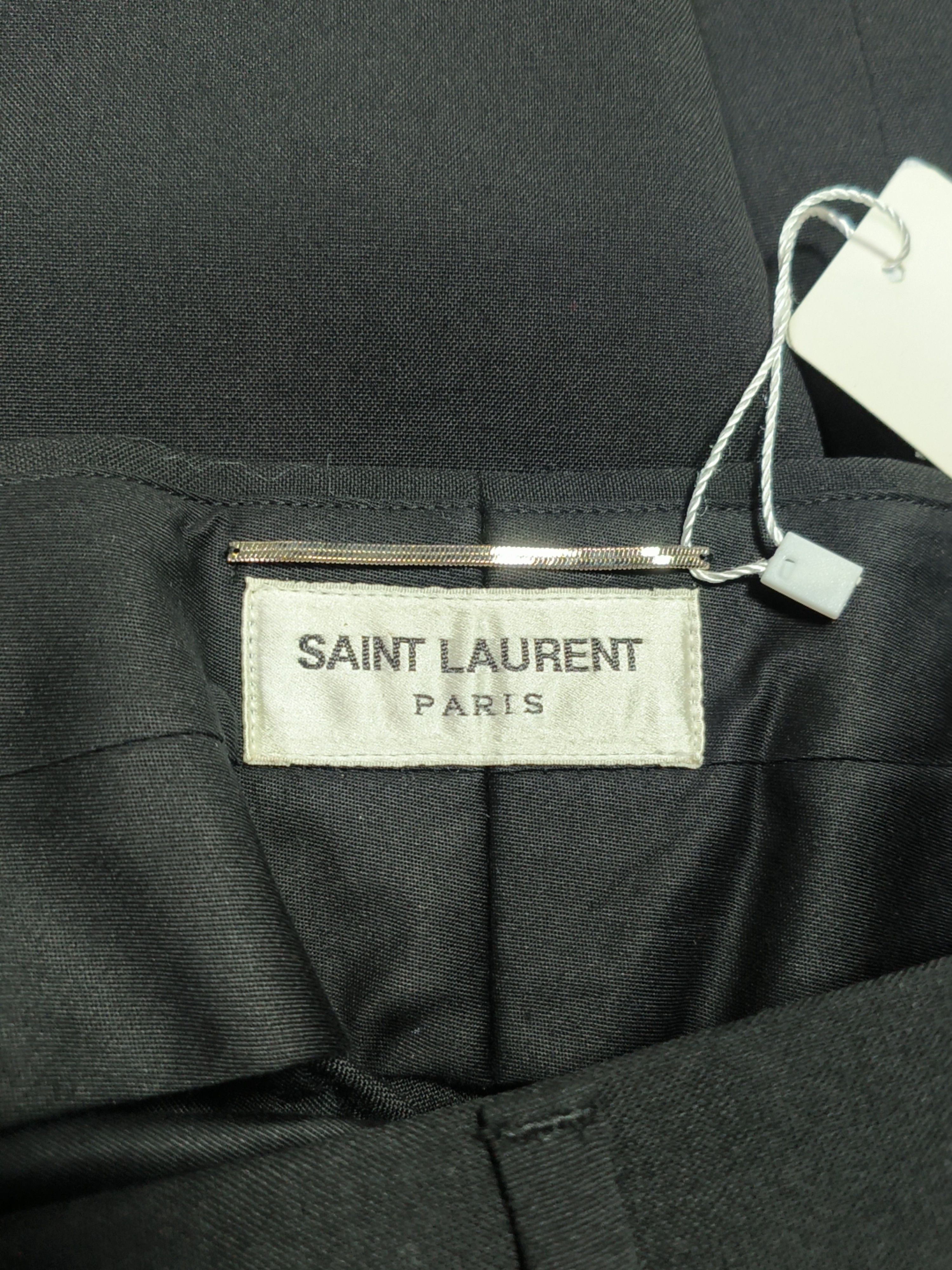 Saint Laurent Paris Saint Laurent Black Tailored Trousers Size 50 Size US 34 / EU 50 - 3 Thumbnail