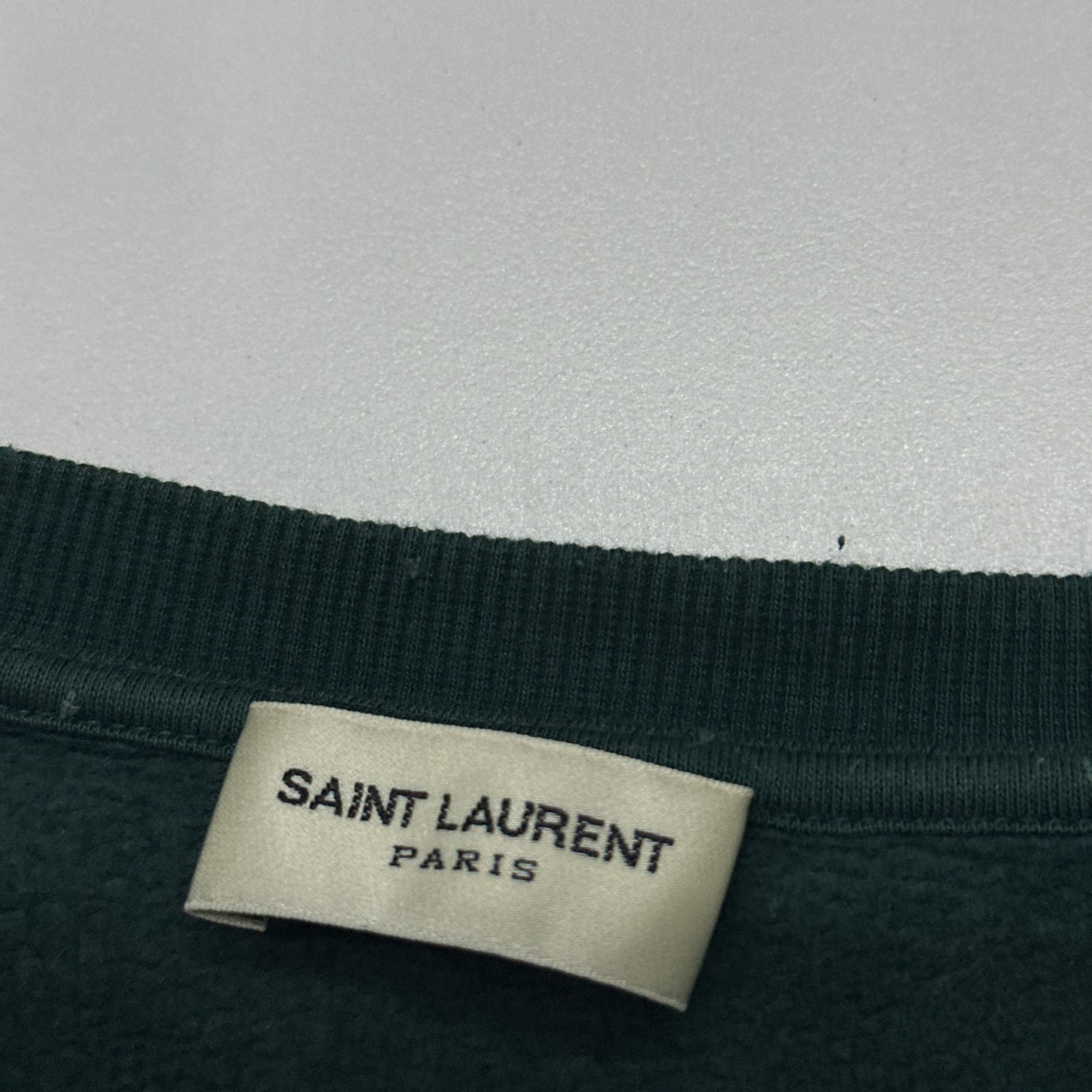 Saint Laurent Paris Saint Laurent Logo Sweatshirt Size L Size US L / EU 52-54 / 3 - 4 Thumbnail