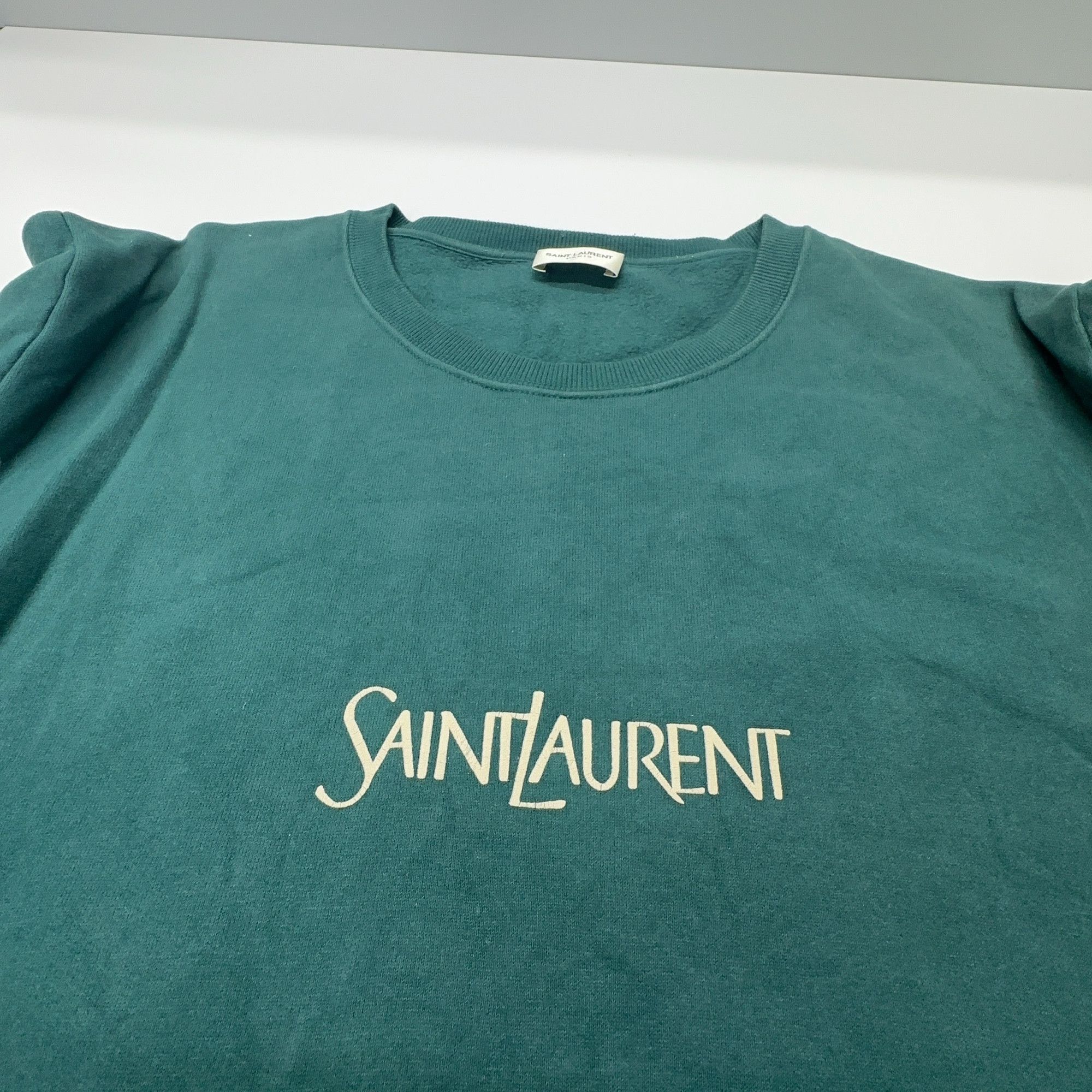 Saint Laurent Paris Saint Laurent Logo Sweatshirt Size L Size US L / EU 52-54 / 3 - 5 Thumbnail