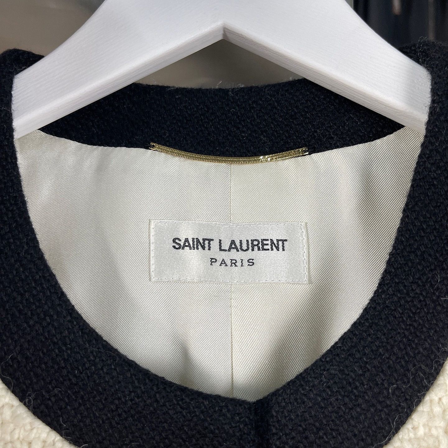 Saint Laurent Paris Saint Laurent Tweed Contrast Trim Jacket Size 36 Size XS / US 0-2 / IT 36-38 - 3 Thumbnail
