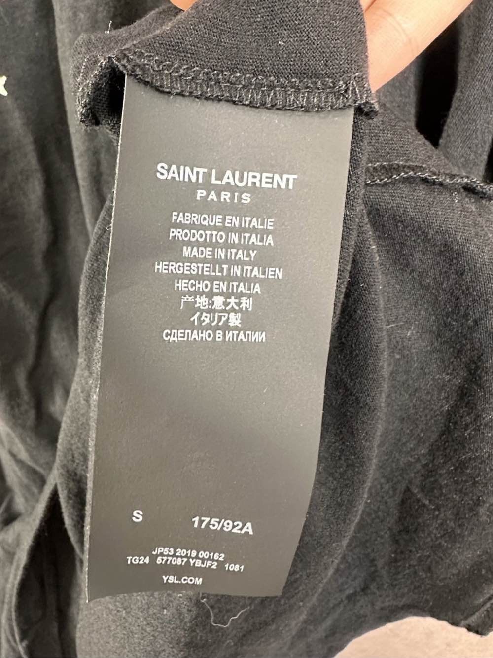 Saint Laurent Paris Saint Laurent Star Print T-Shirt Size S Size US S / EU 44-46 / 1 - 4 Thumbnail