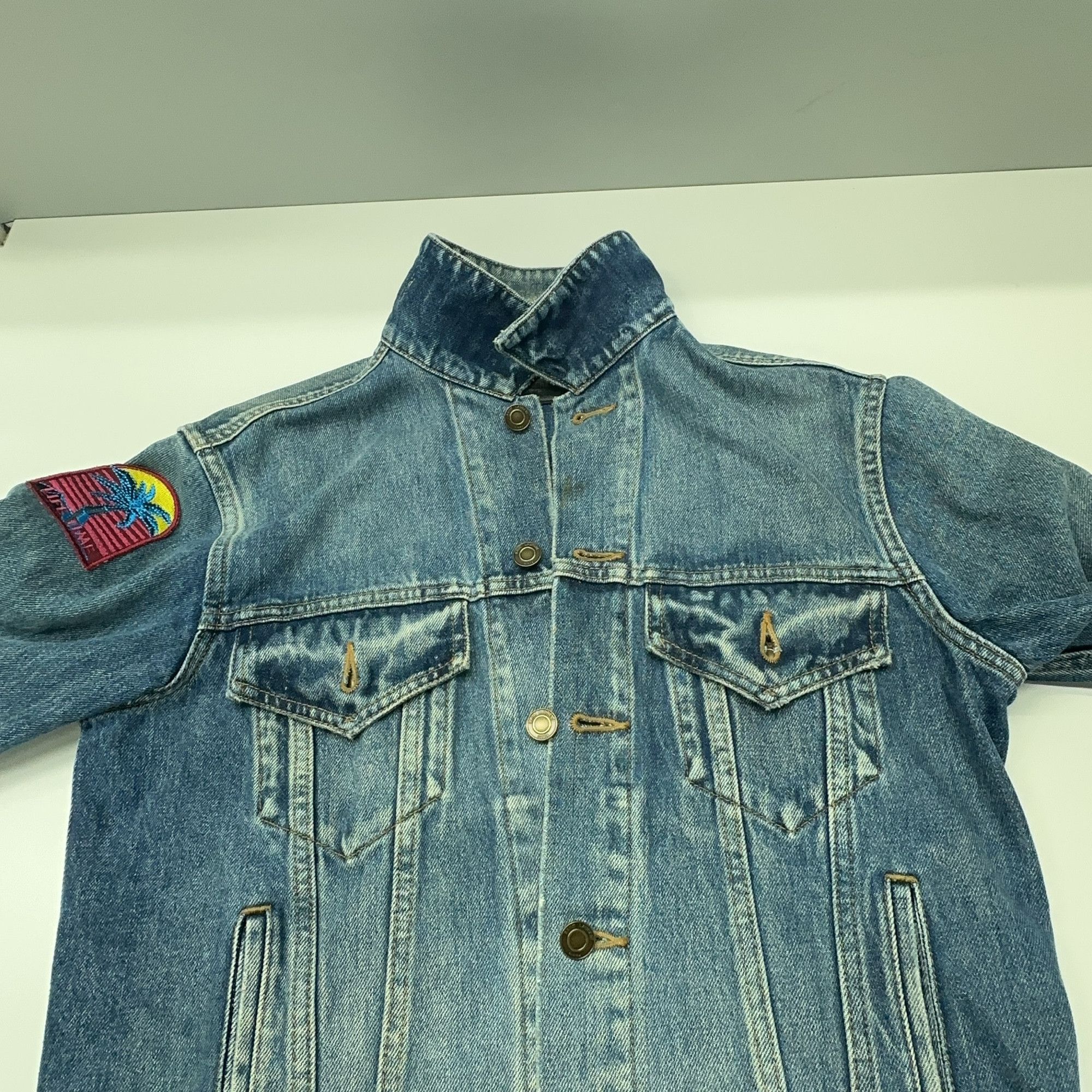 Saint Laurent Paris Saint Laurent Patch Denim Jacket Size S Size US S / EU 44-46 / 1 - 6 Thumbnail