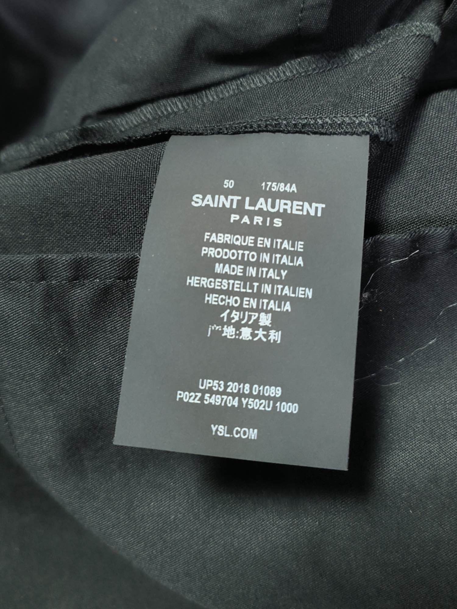 Saint Laurent Paris Saint Laurent Black Trousers Size 50 Size US 34 / EU 50 - 4 Thumbnail