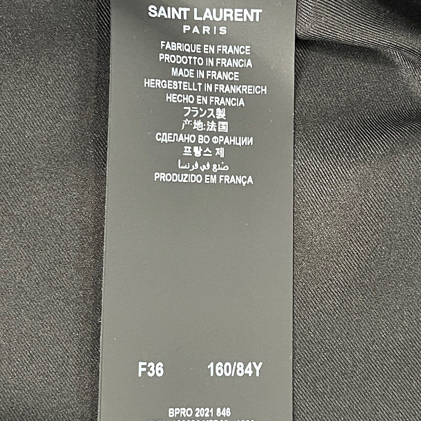 Saint Laurent Paris Saint Laurent Tweed Blazer Size F36 Size XS / US 0-2 / IT 36-38 - 4 Thumbnail