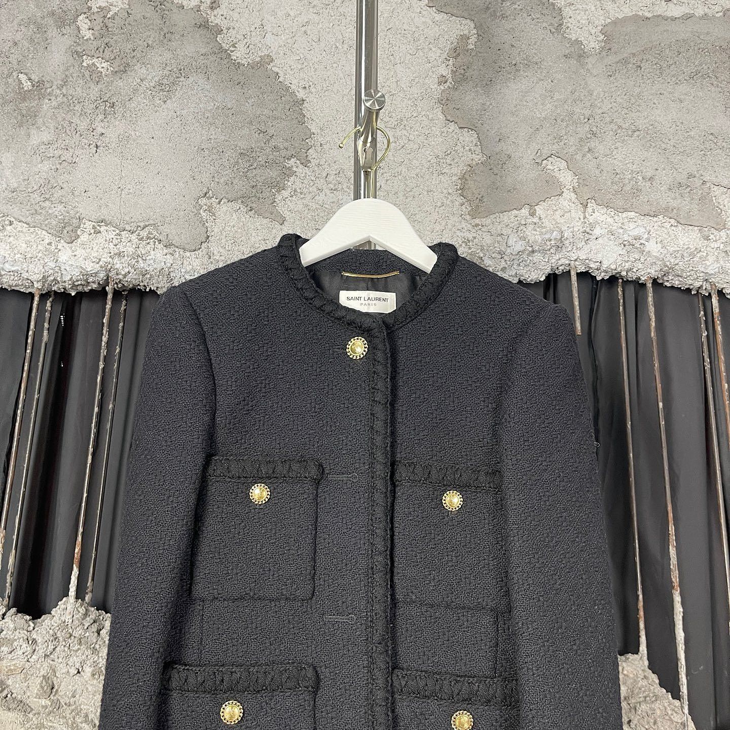Saint Laurent Paris Saint Laurent Tweed Blazer Size F36 Size XS / US 0-2 / IT 36-38 - 6 Thumbnail
