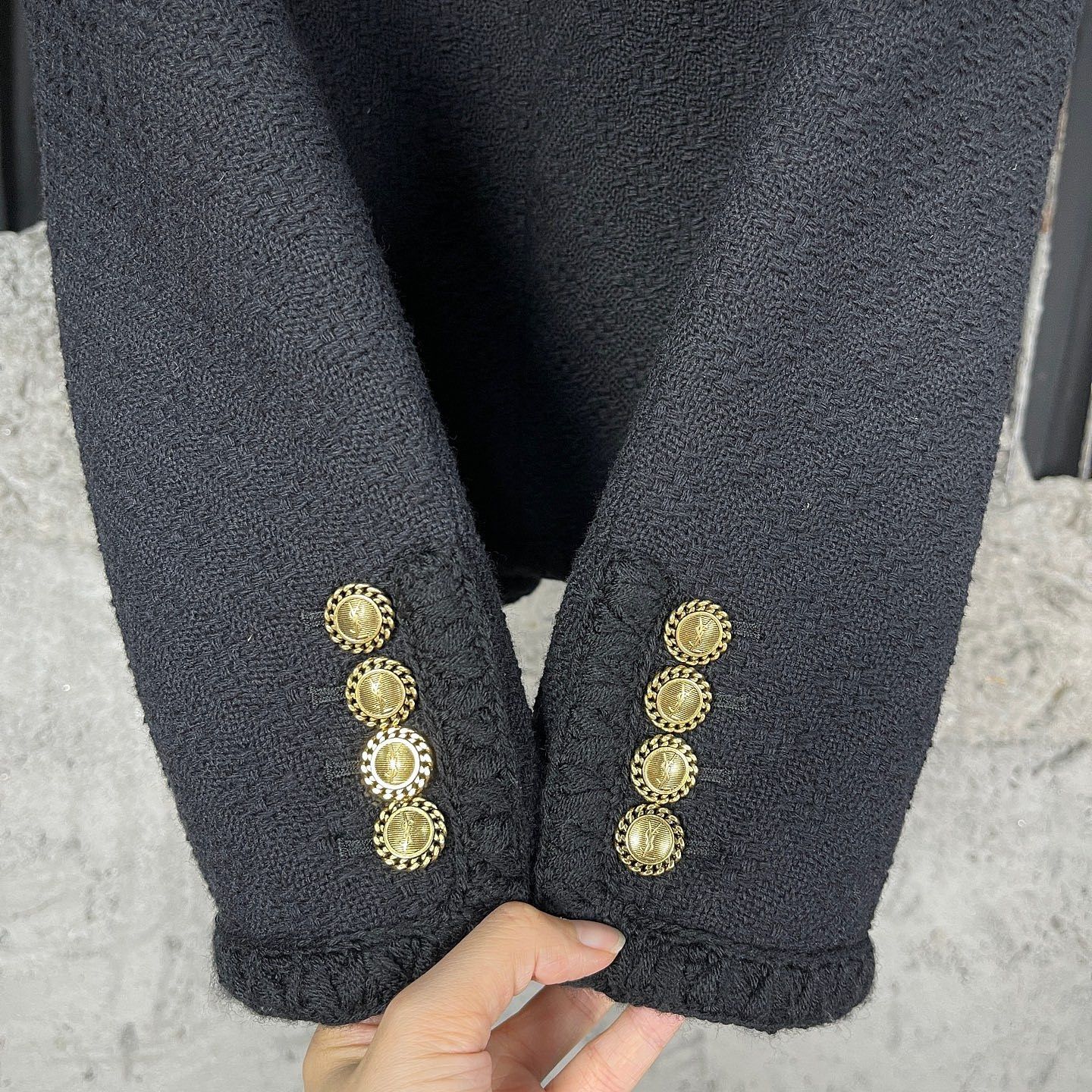 Saint Laurent Paris Saint Laurent Tweed Blazer Size F36 Size XS / US 0-2 / IT 36-38 - 8 Thumbnail